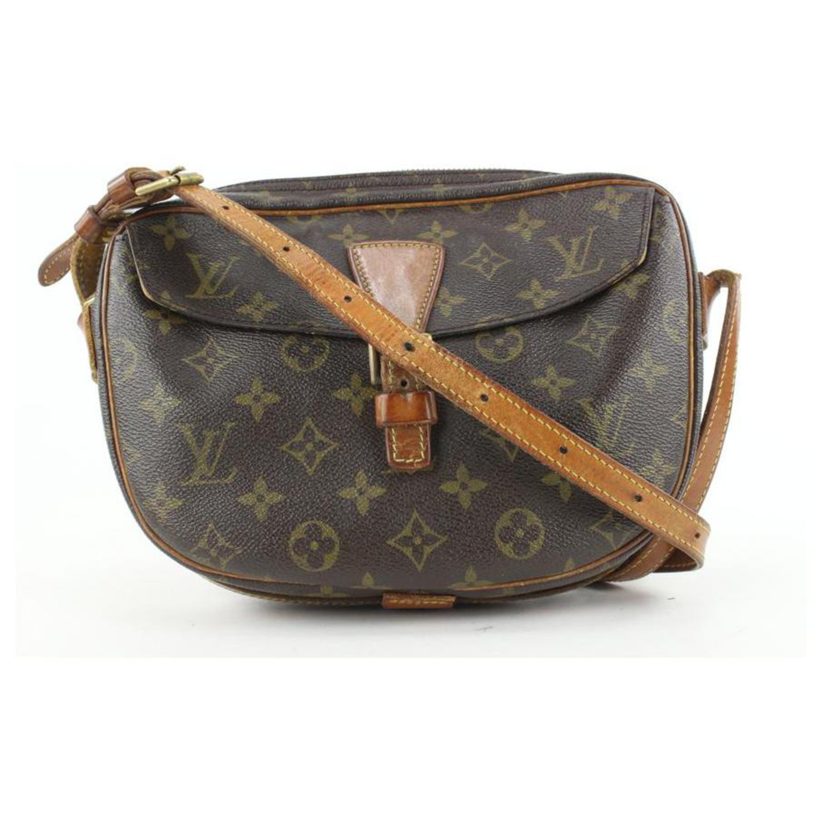 Sac Jeune Fille 25, Used & Preloved Louis Vuitton Crossbody Bag, LXR USA, Brown