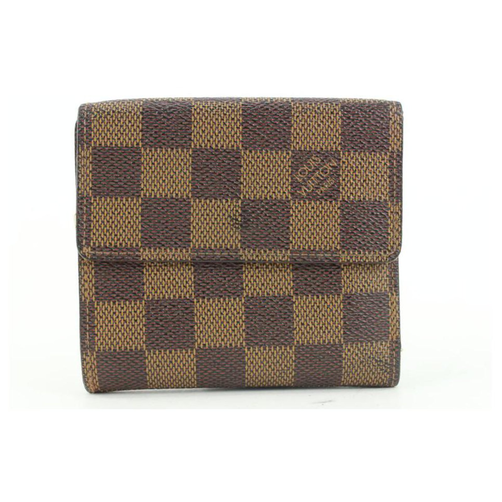 Louis Vuitton Wallet Florin Damier Ebene Brown in Canvas - US