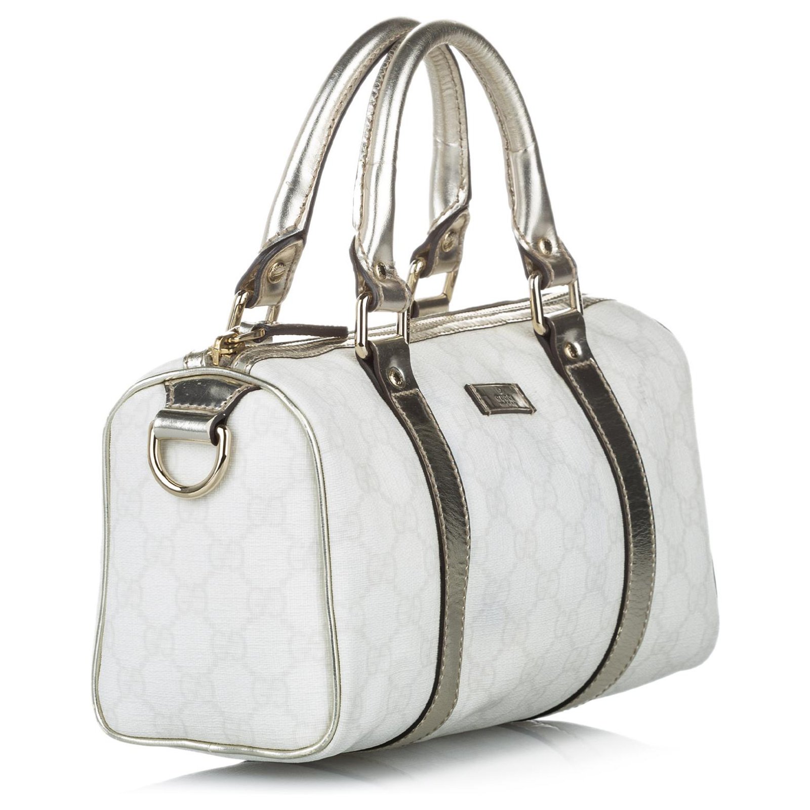 Gucci Silver Papillon Crest Evening Bag Silvery Leather Pony-style calfskin  ref.709302 - Joli Closet