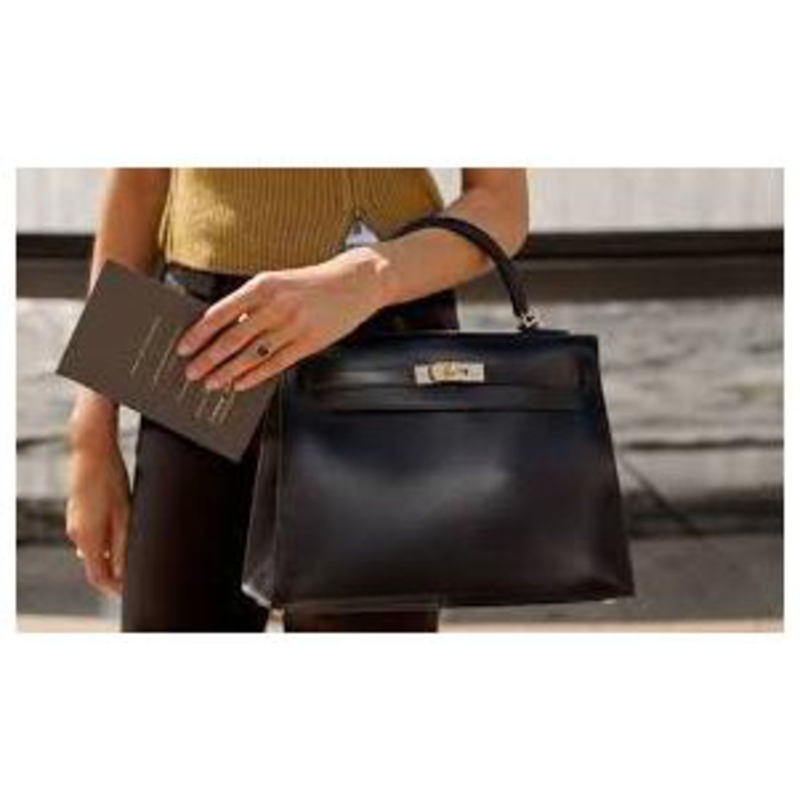 Hermès hermes kelly 32 Black Leather ref.307719 - Joli Closet