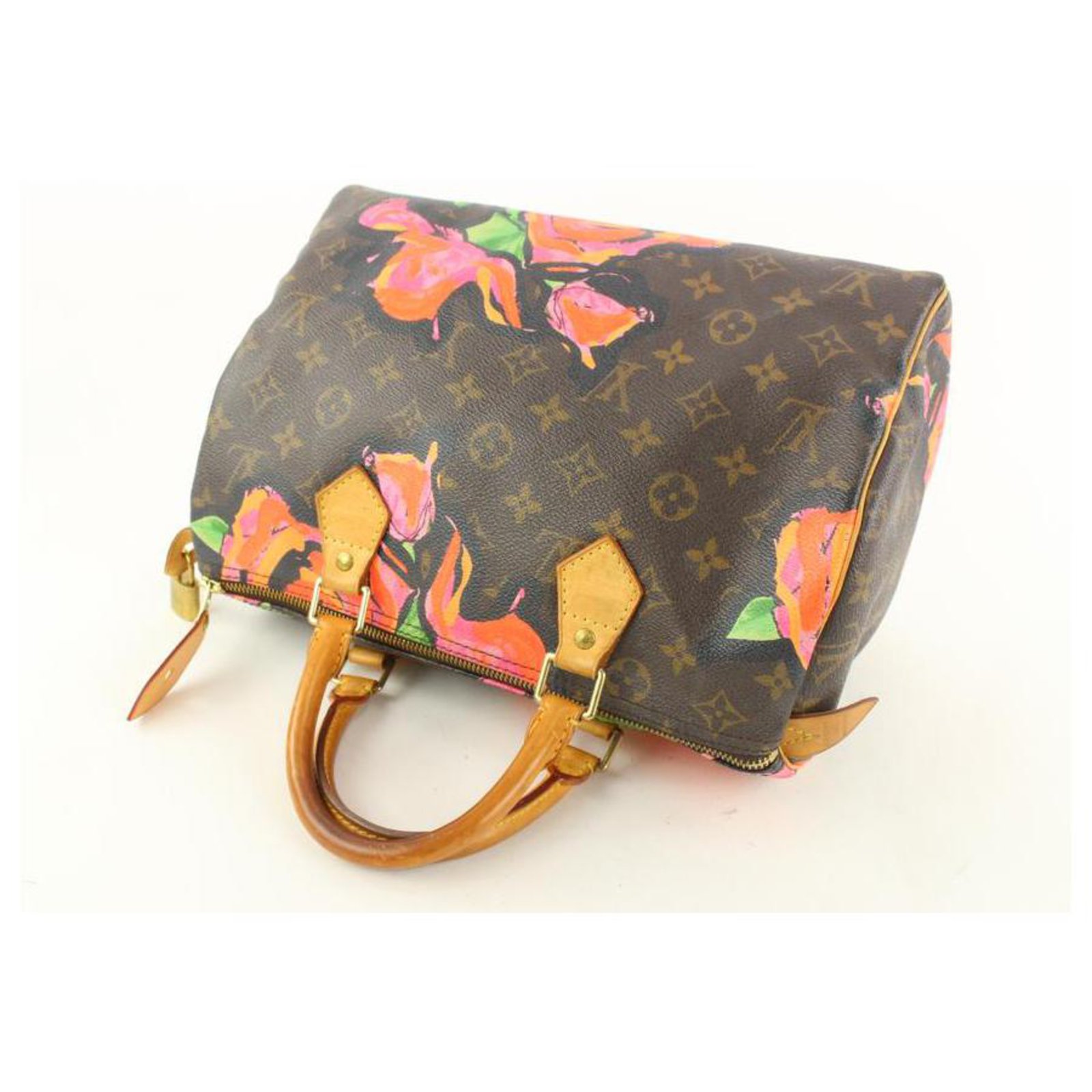 Louis Vuitton Stephen Sprouse Graffiti Roses Speedy 30 Bag Flower Leather  ref.307792 - Joli Closet