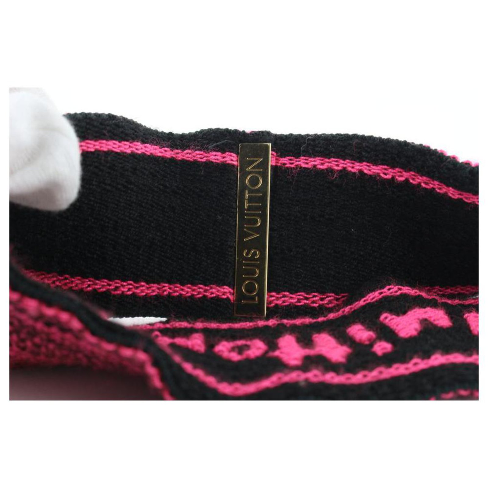 Louis Vuitton Neon Pink Stephen Sprouse Graffiti Headband Sweat Band  ref.307796 - Joli Closet