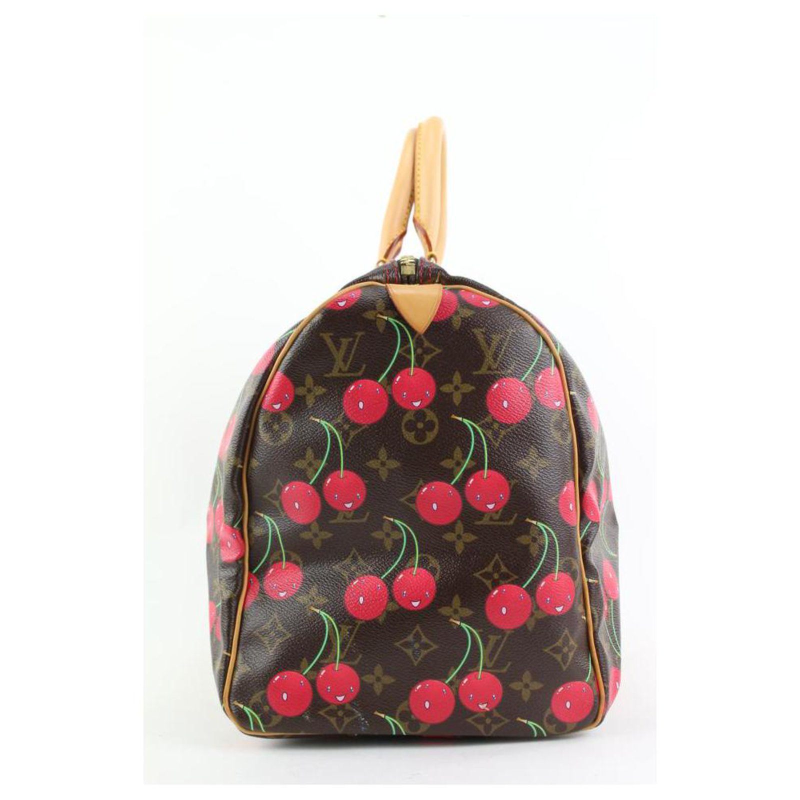 Louis Vuitton Cerises Cherries Keepall 45 Travel Bag For Sale at