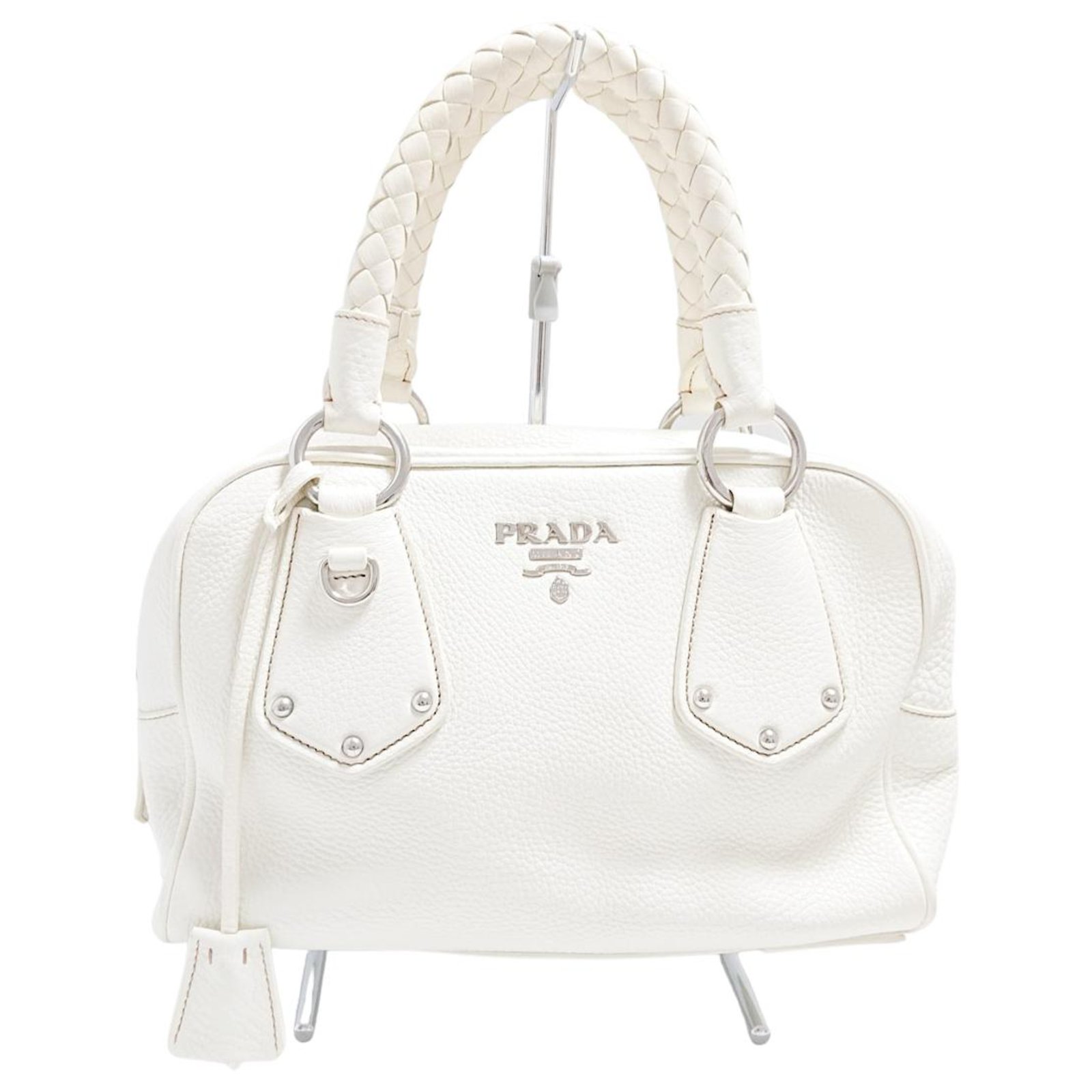 Prada Handbag White Leather Ref308169 Joli Closet