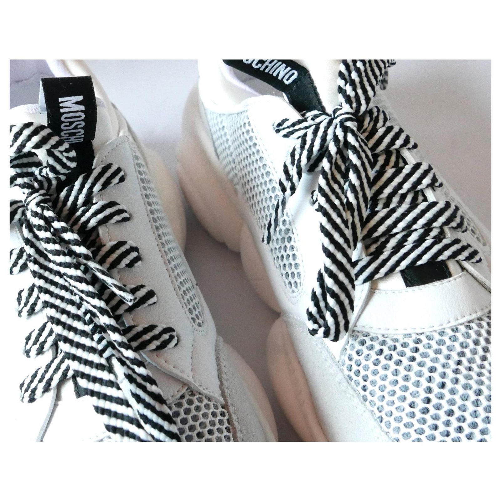 【関税＆送料込み】Moschino 'Ollie' Sneakers Women's Moschino Designer Sneakers | Saks Fifth Avenue