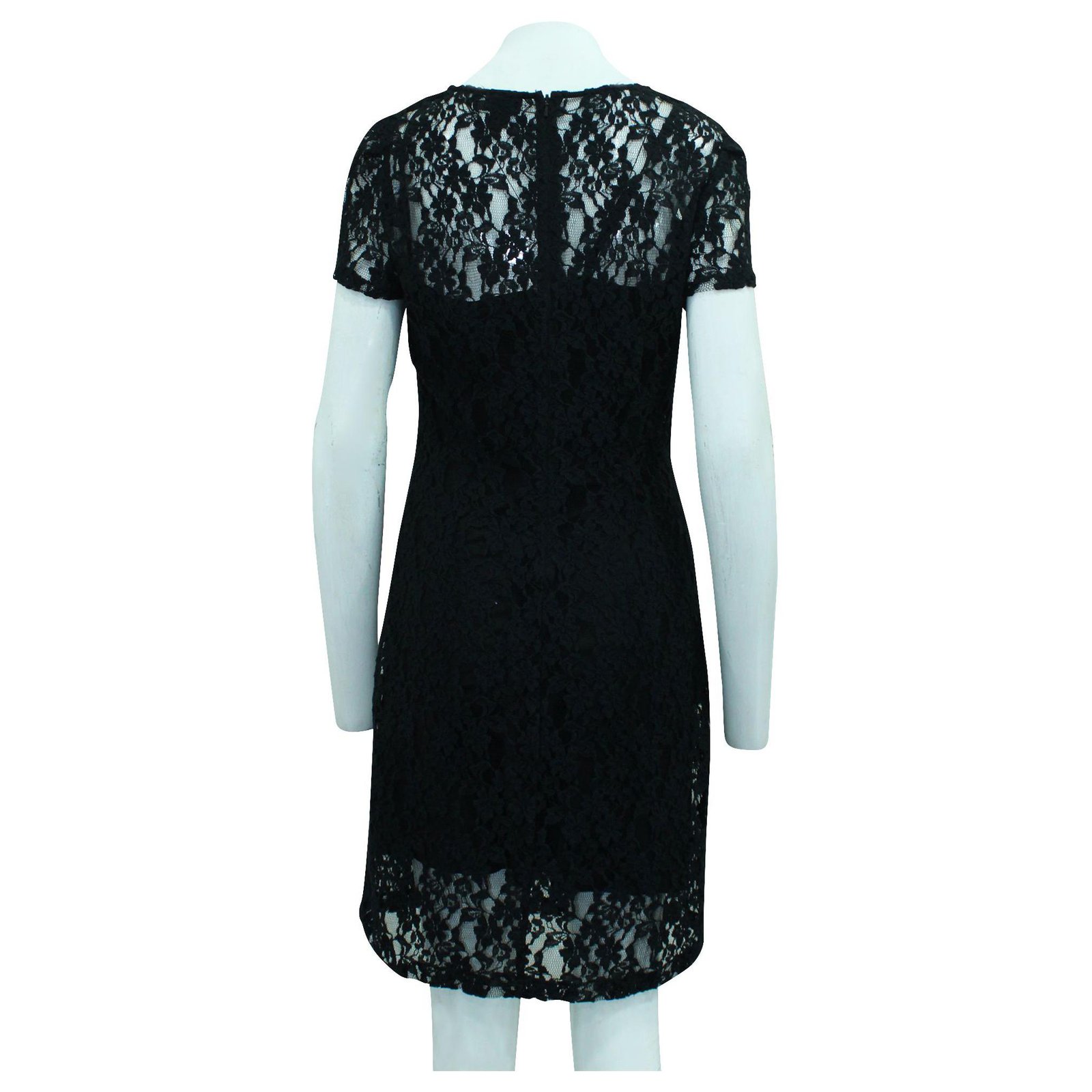 Dkny black 2024 lace dress