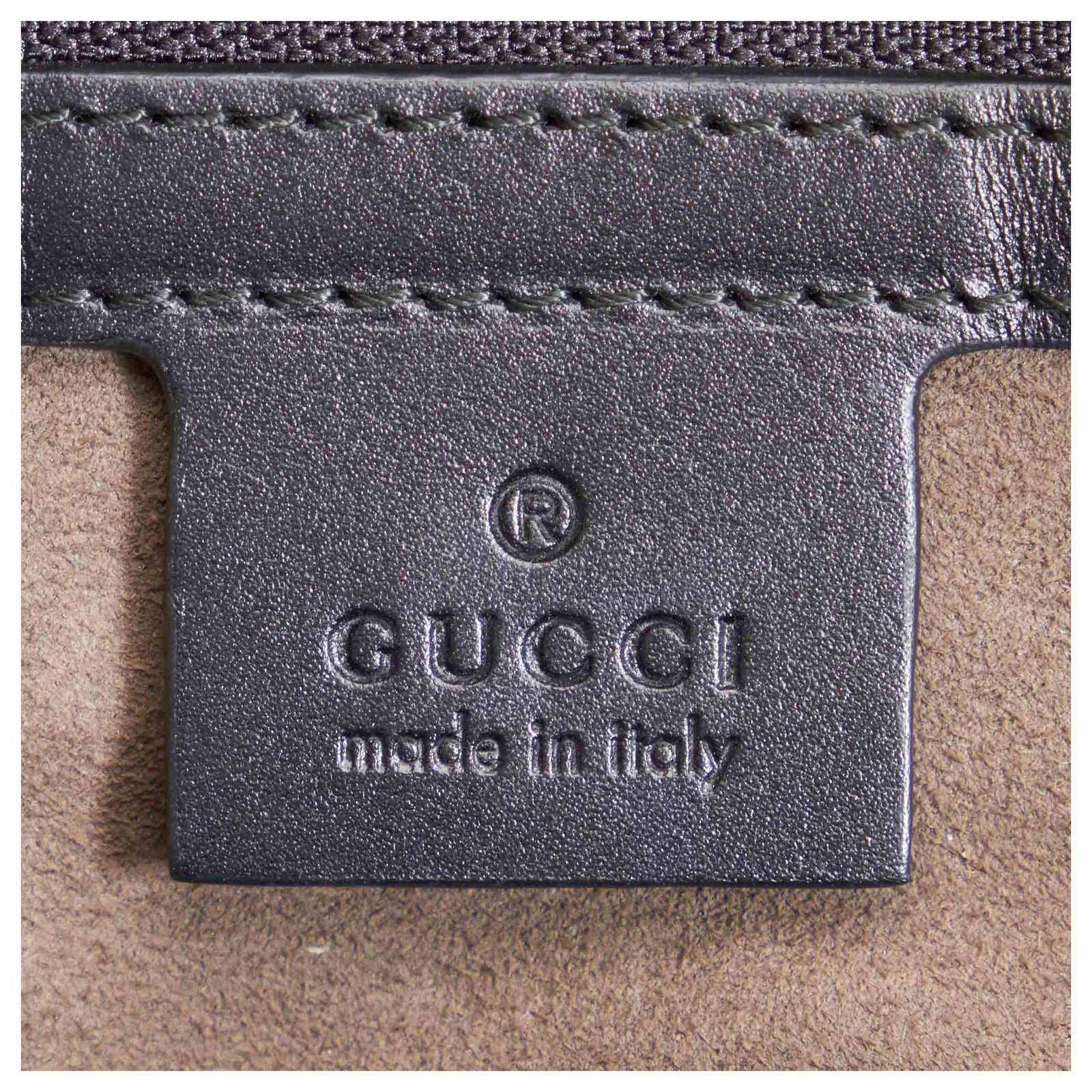 Gucci Brown Medium GG Supreme Fake/Not Backpack Pony-style calfskin Cloth  ref.956663 - Joli Closet