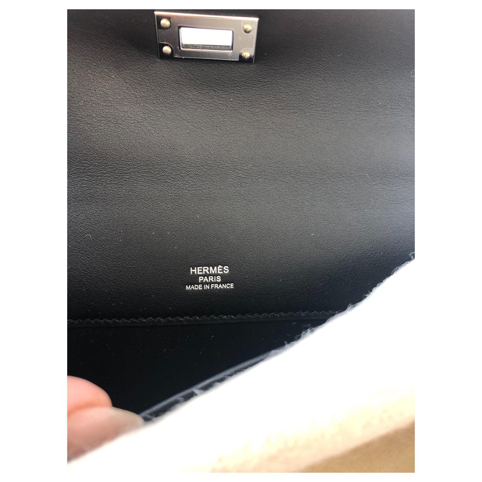 Hermès Kelly cut Black Leather ref.309620 - Joli Closet