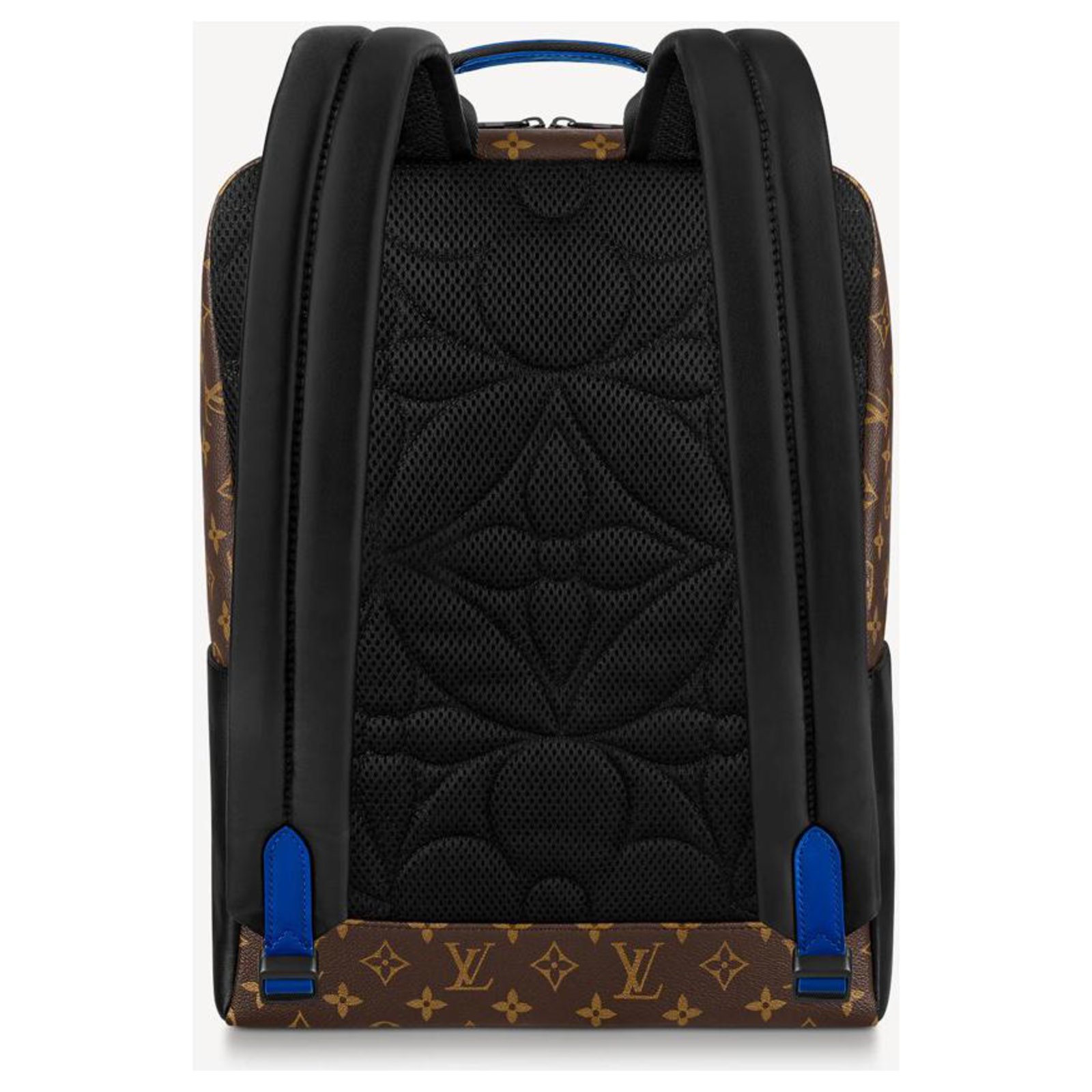 Louis Vuitton LV Unisex Dean Backpack Blue Monogram Macassar