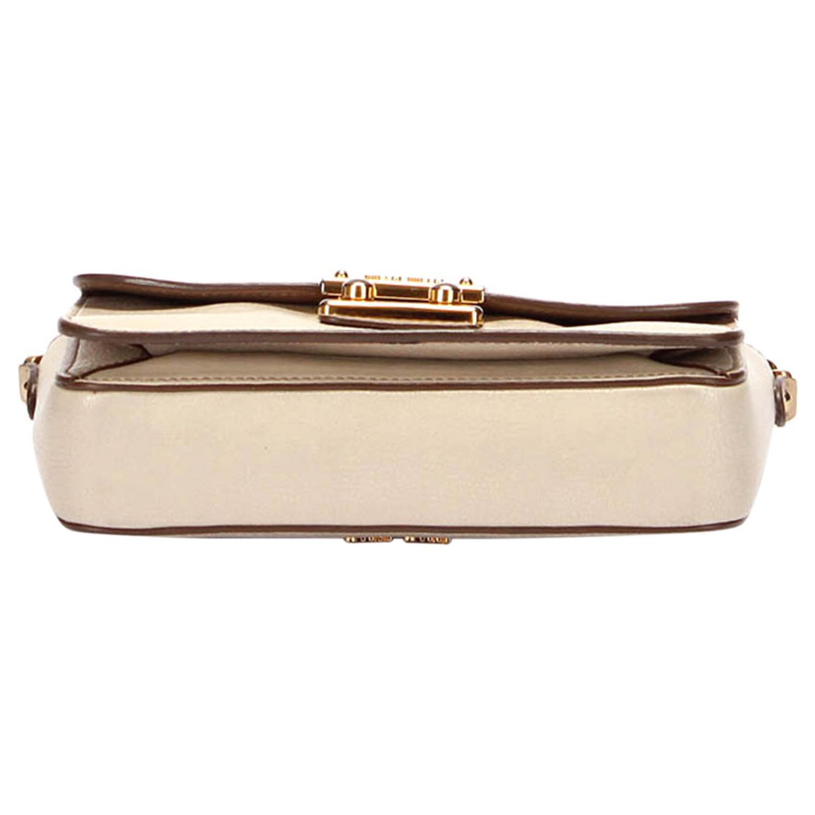 Miu Miu White Madras Crossbody Bag Brown Light brown Leather Pony-style  calfskin ref.310256 - Joli Closet