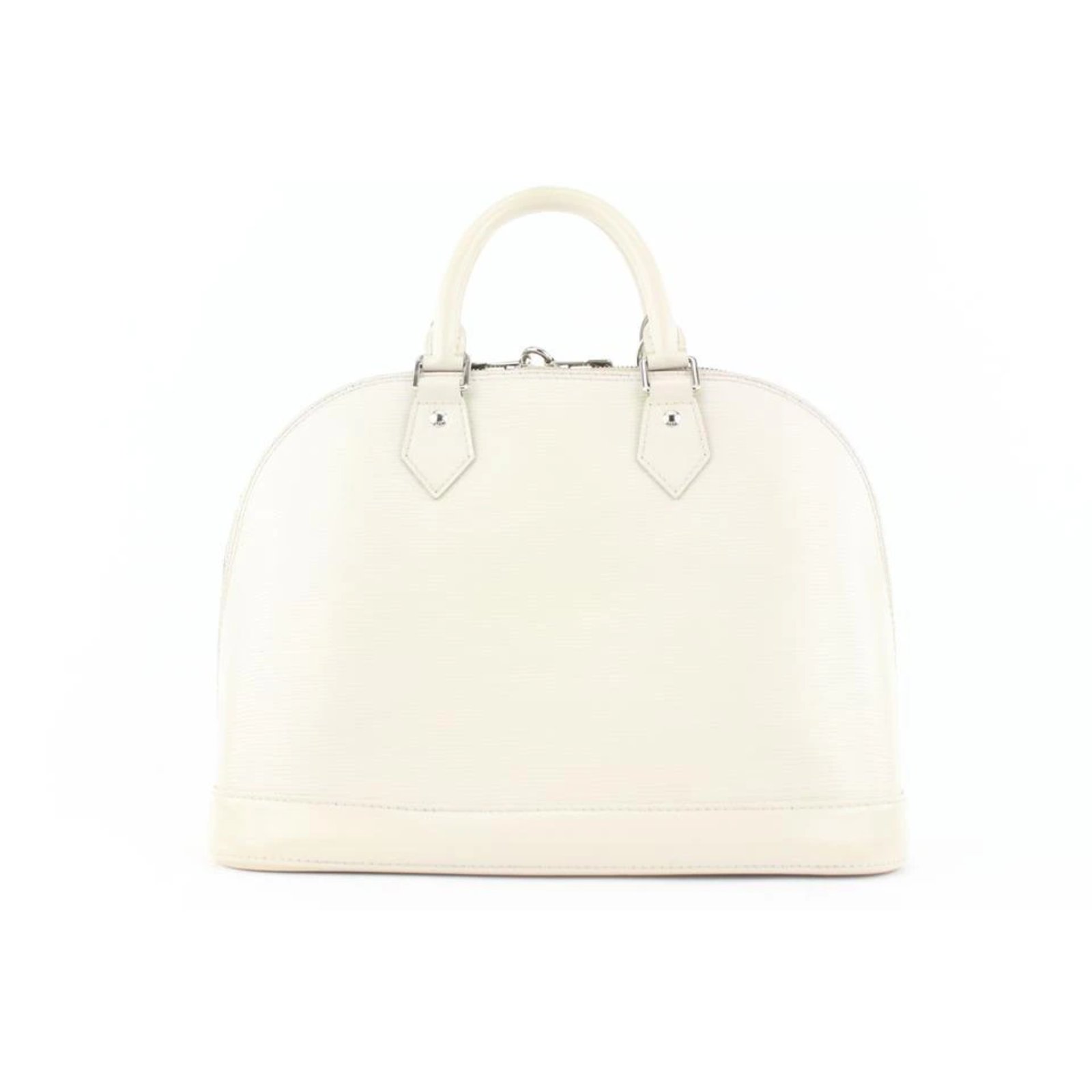 Louis Vuitton White Epi Leather Ivoy Alma PM NM Bag ref.310657