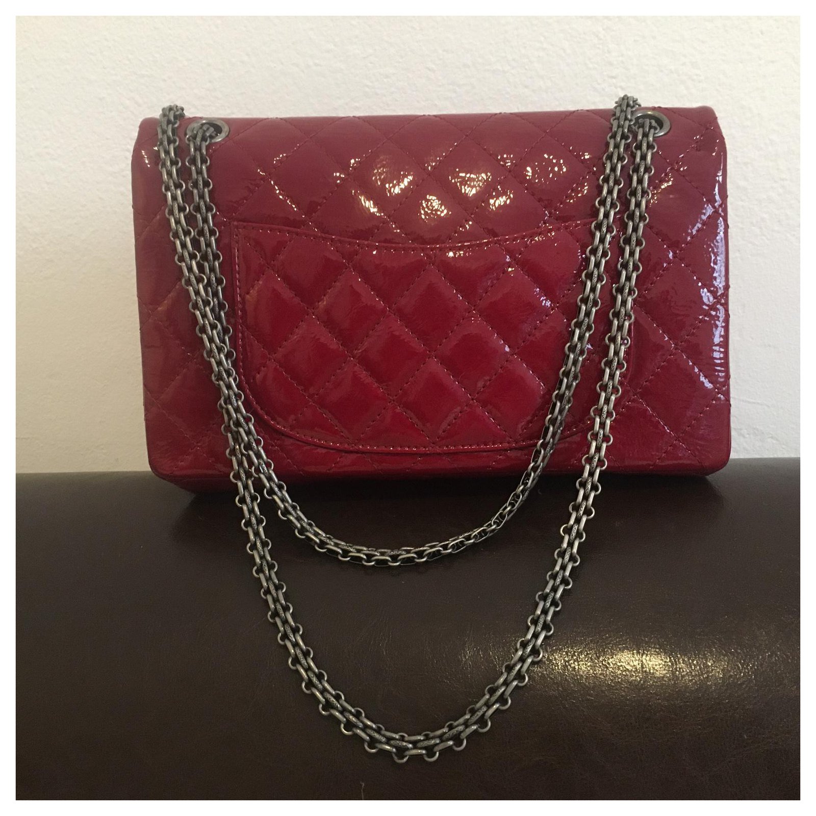Chanel Handbags Dark red Leather ref.310751 - Joli Closet