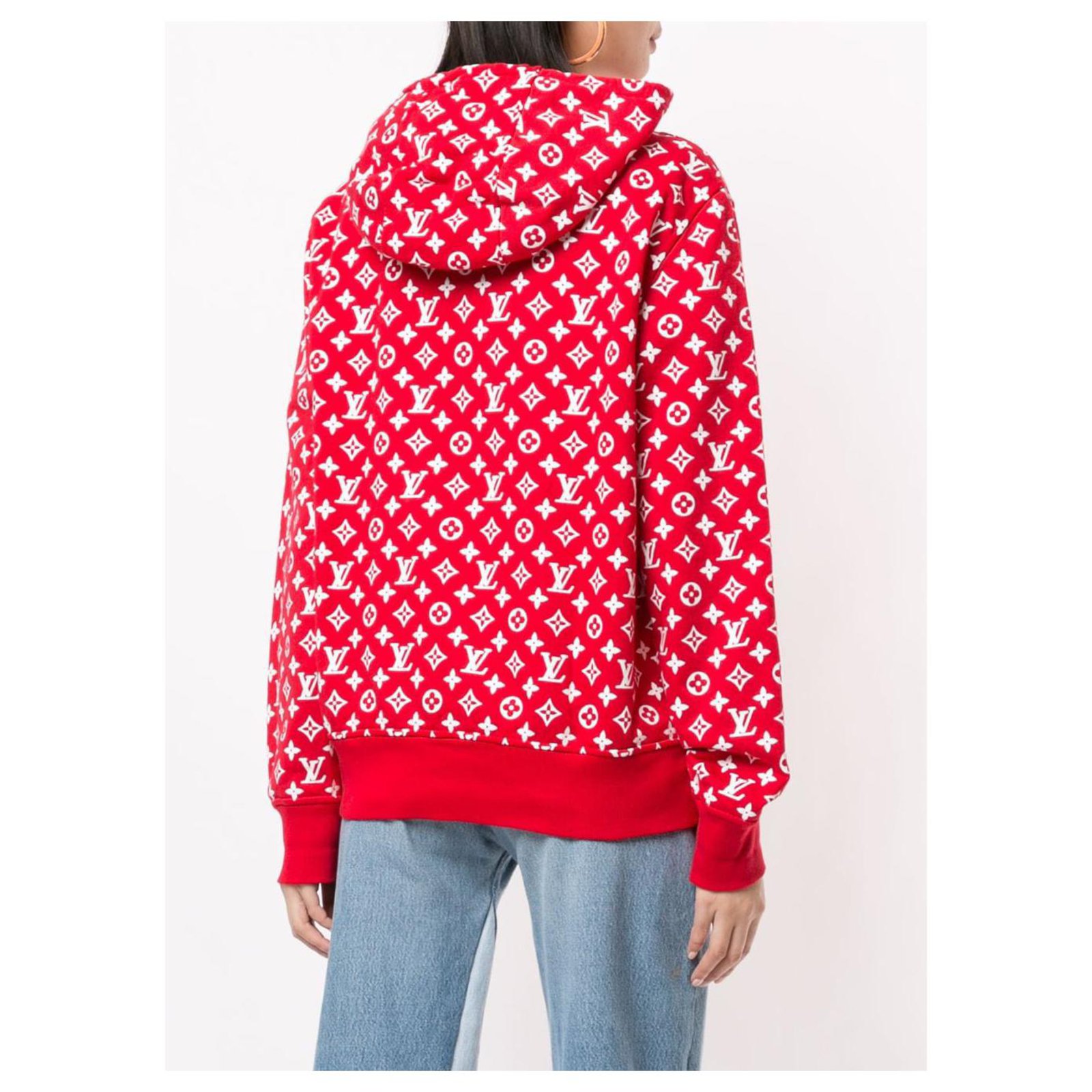 Louis Vuitton Men's Burgundy Cotton Travel Zip Up Hoodie Sweater – Luxuria  & Co.