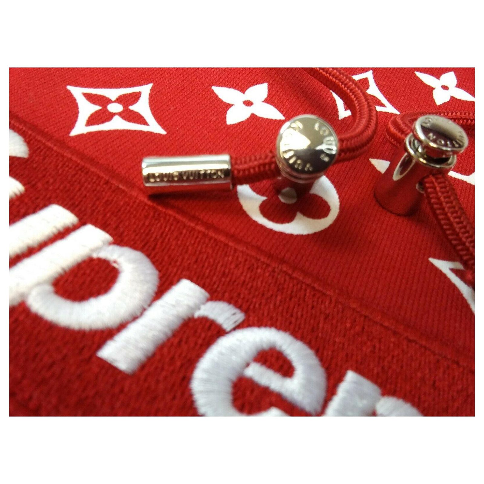 Louis Vuitton RARE Vuitton/Supreme Hoodie Red Cotton ref.311108 - Joli  Closet