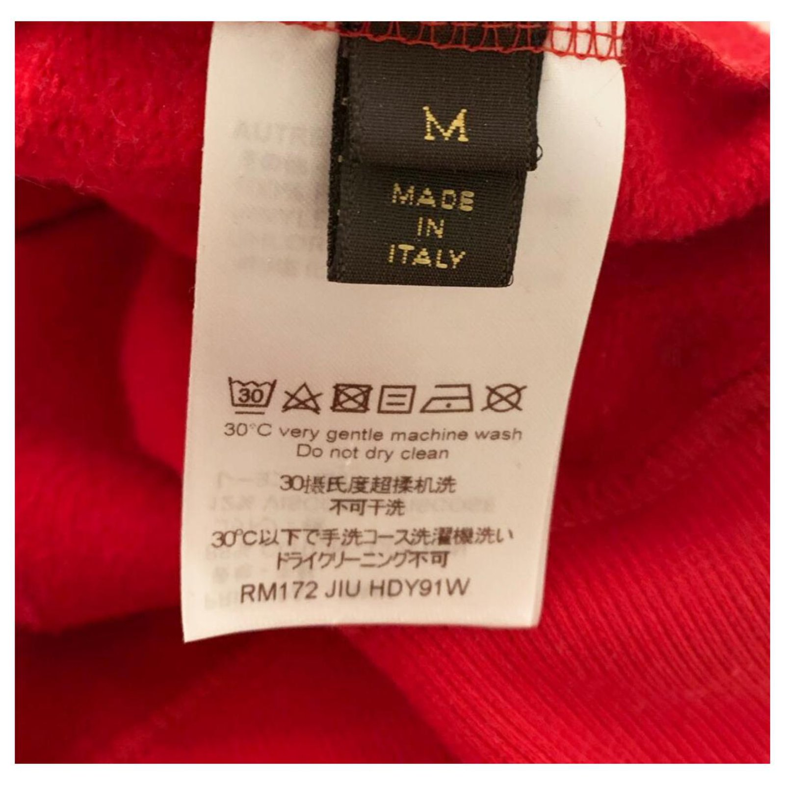 Louis Vuitton Felpa con cappuccio RARA Vuitton/Supreme Rosso Cotone  ref.311108 - Joli Closet
