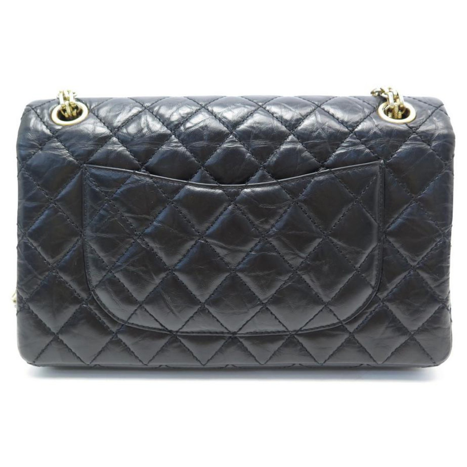 RARE CHANEL HANDBAG 2.55 M LUCKY CHARMS QUILTED LEATHER BANDOULIERE HAND BAG  Black ref.311411 - Joli Closet