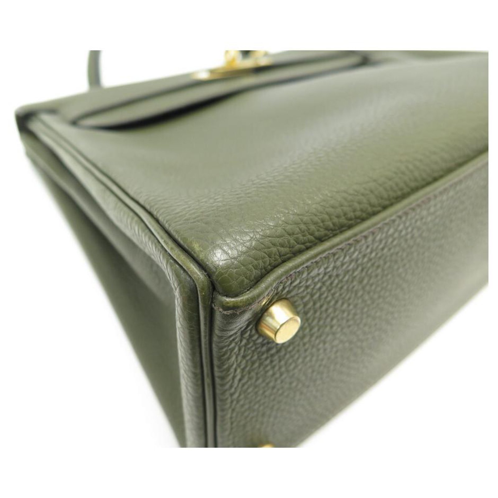 Hermès Hermes Green Cityslide Belt Bag Leather Pony-style calfskin  ref.956601 - Joli Closet