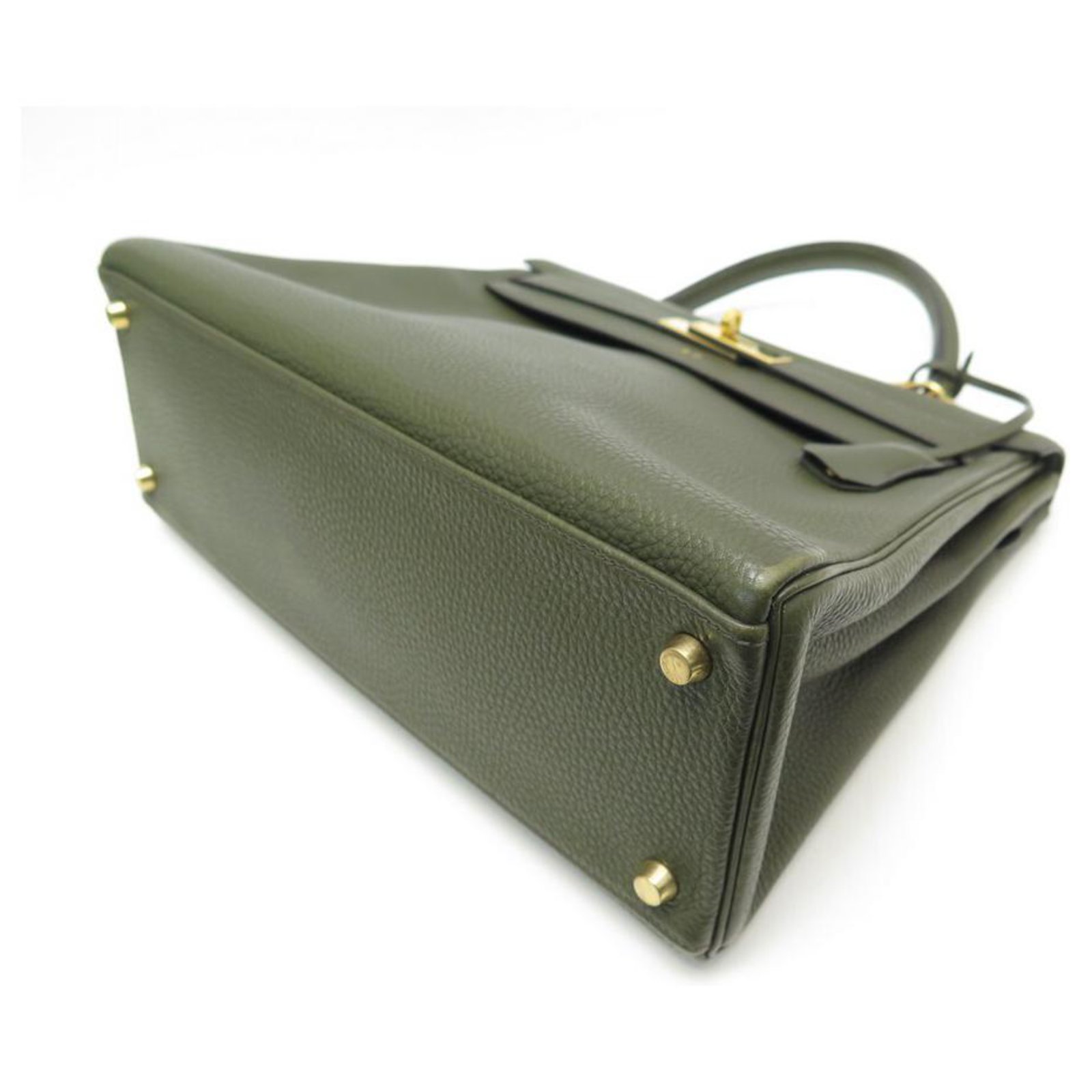Hermès Hermes Green Cityslide Belt Bag Leather Pony-style calfskin  ref.956601 - Joli Closet