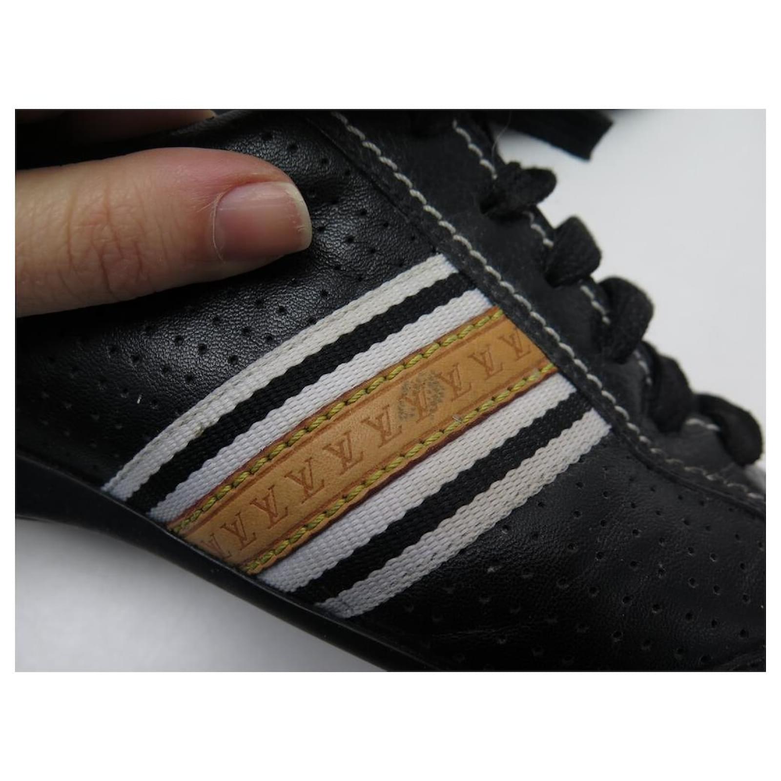 Louis Vuitton Louis Vuitton Sneakers Shoes 39 Black Leather Sneakers Leather Shoes Sneakers Leather Black Ref Joli Closet