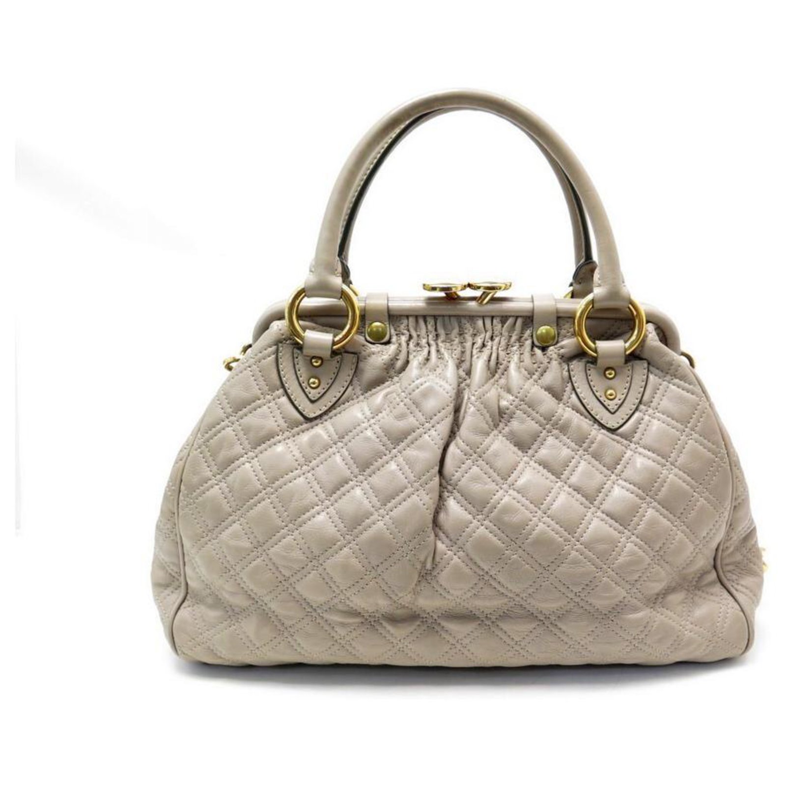 Sac à main stam en toile Marc by Marc Jacobs Ecru in Leather - 35726735