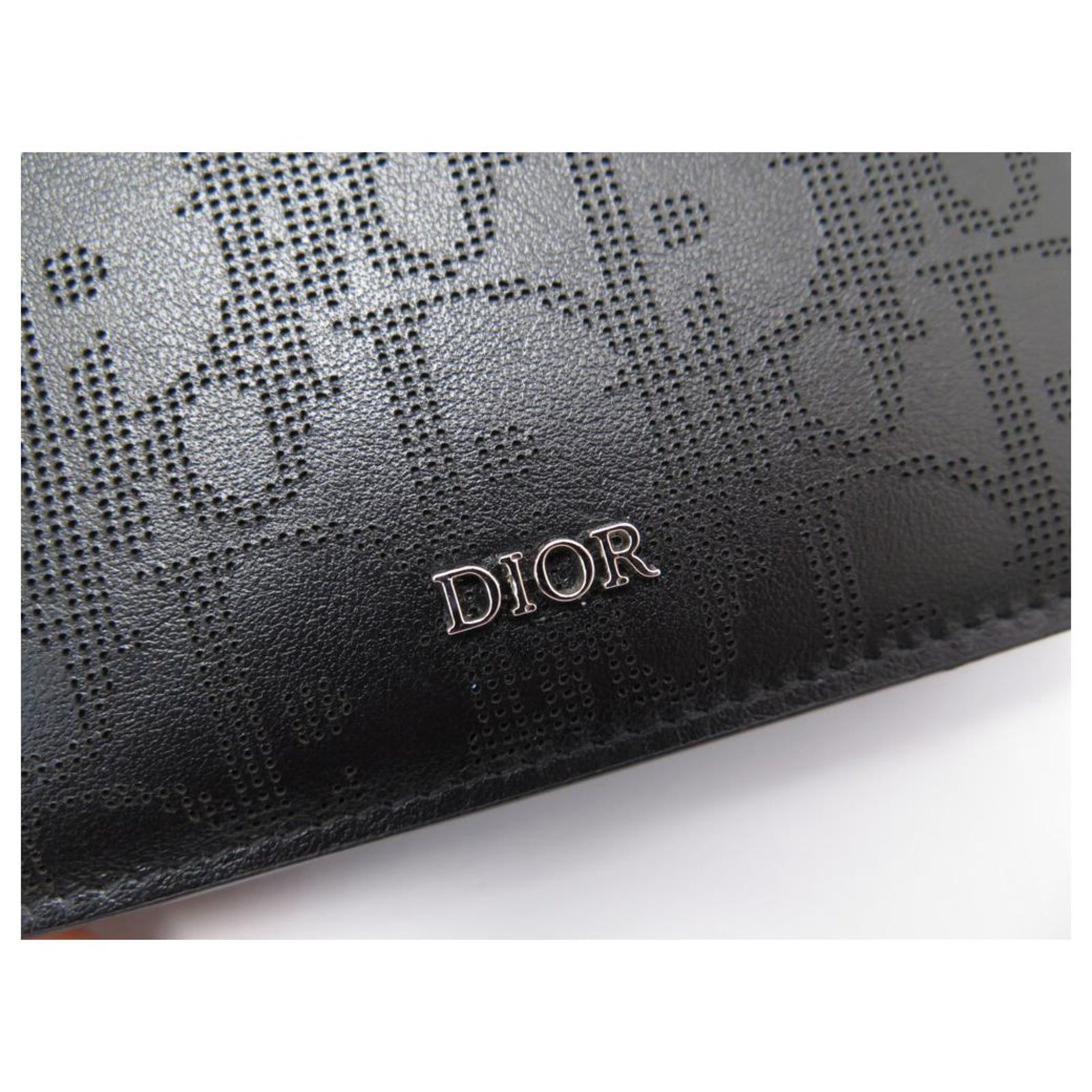 NEW CHRISTIAN DIOR BLACK GALAXY OBLIQUE LEATHER WALLET + WALLET BOX  ref.311902 - Joli Closet