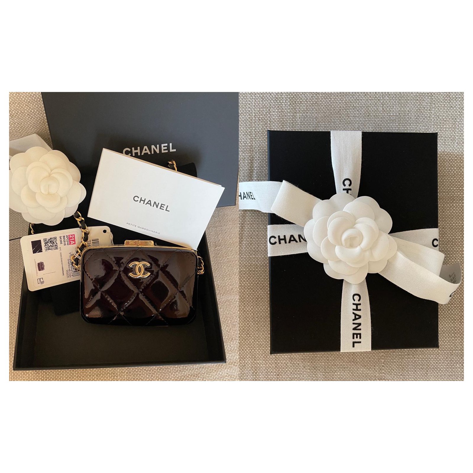 Chanel VIP gifts Black Patent leather ref.127416 - Joli Closet
