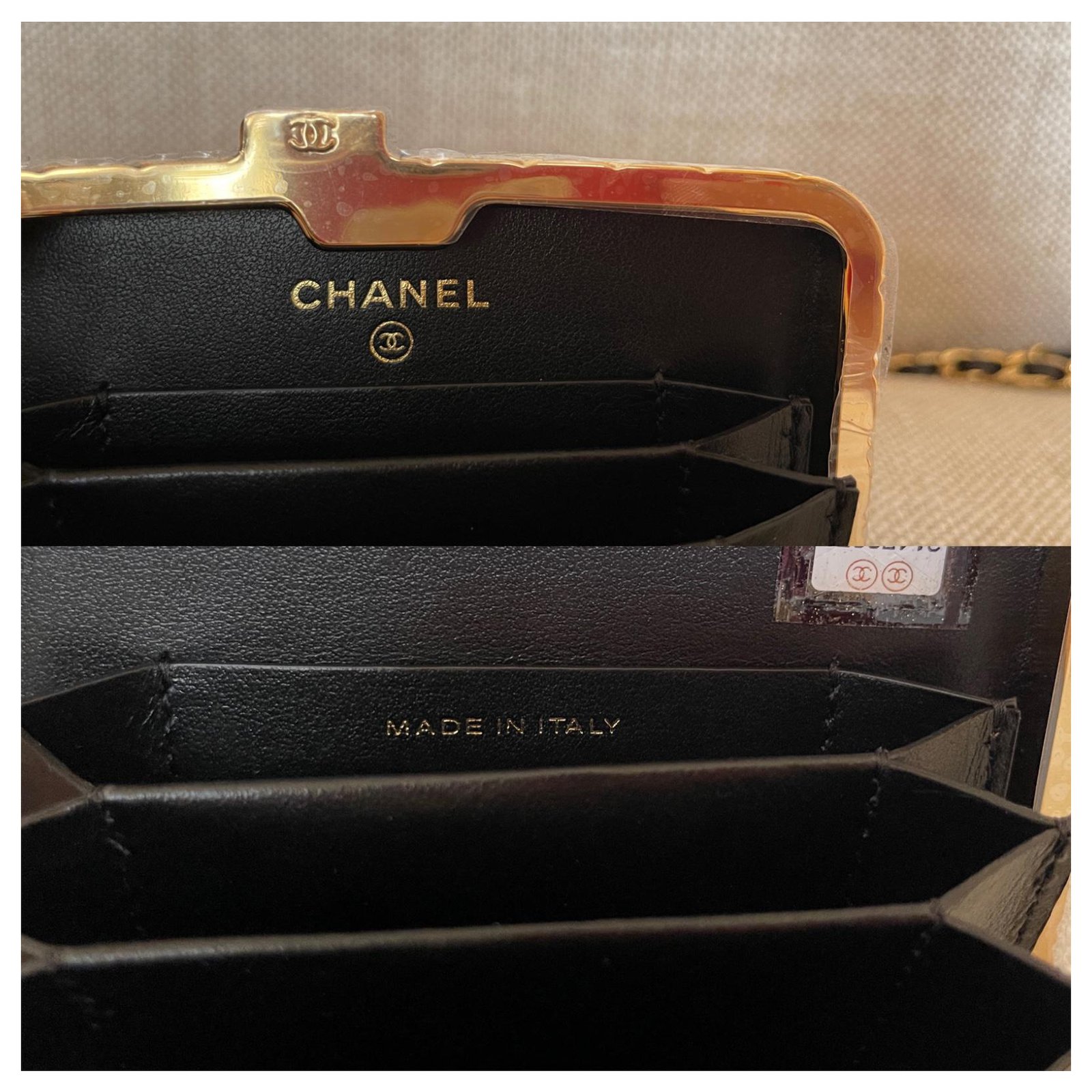 Chanel  Mini Box on Chain  Black Patent  CGHW  Mint  Bagista