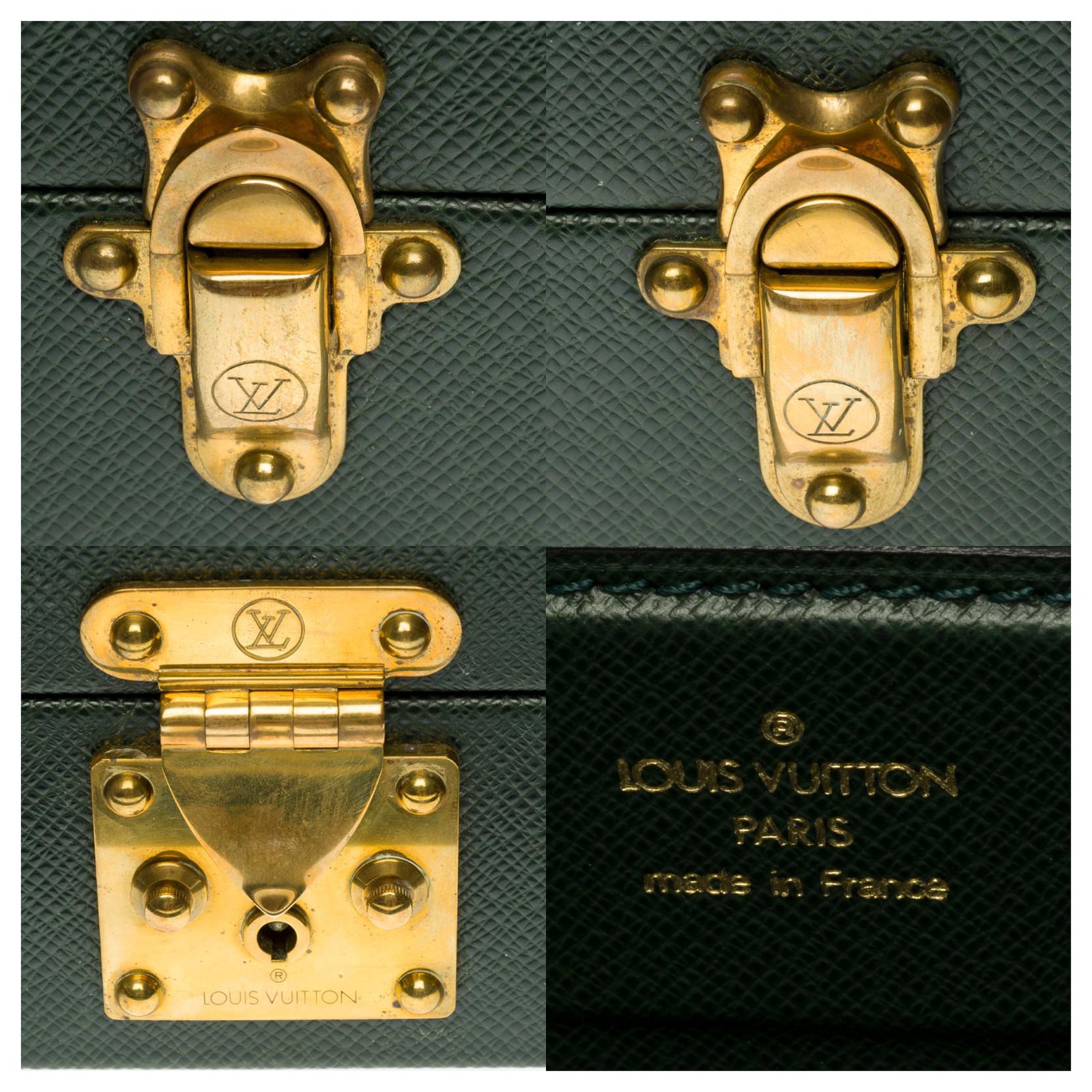 Louis Vuitton, a pair of cufflinks in a taiga case. - Bukowskis