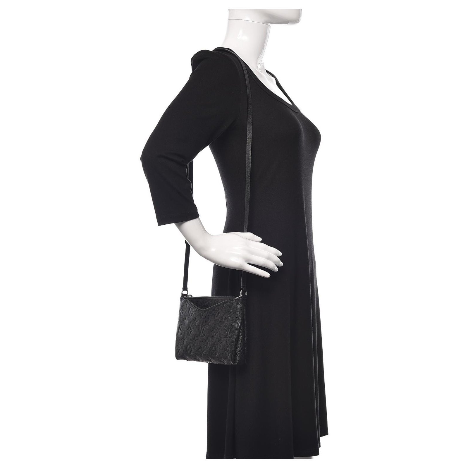 Louis Vuitton Pallas Clutch Black Leather ref.382938 - Joli Closet