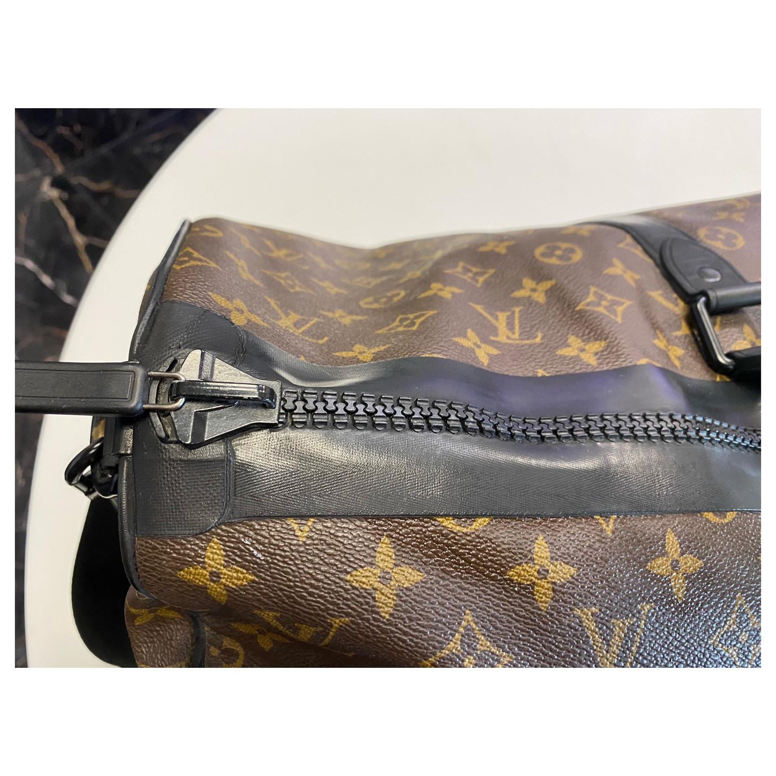 Louis Vuitton shoulder strap Brown Cloth ref.746909 - Joli Closet