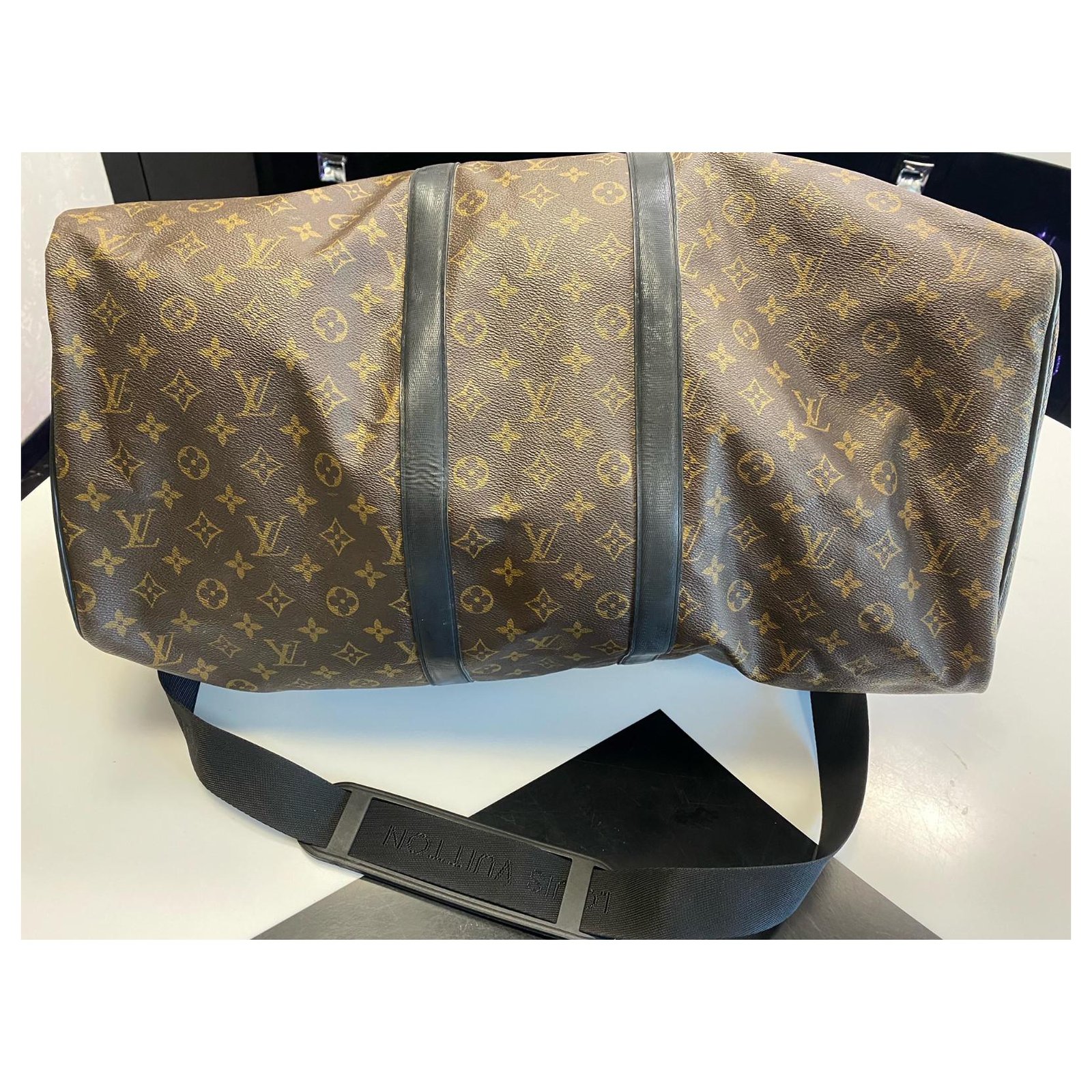 Louis Vuitton Keepall 55 Brown Cloth ref.977160 - Joli Closet