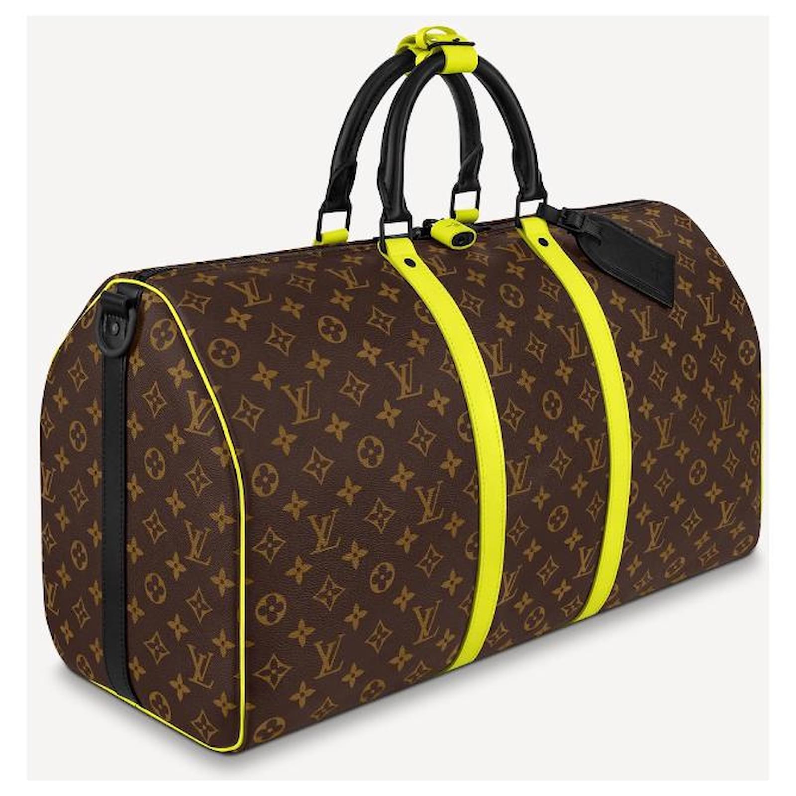 Louis Vuitton LV Keepall 45 macassar Brown Cloth ref.915559 - Joli