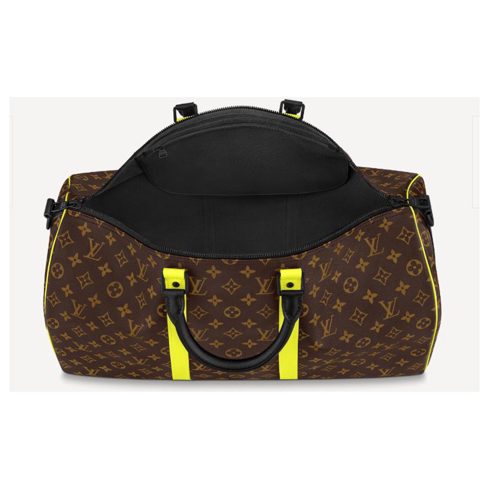 Keepall leather travel bag Louis Vuitton Yellow in Leather - 31644680