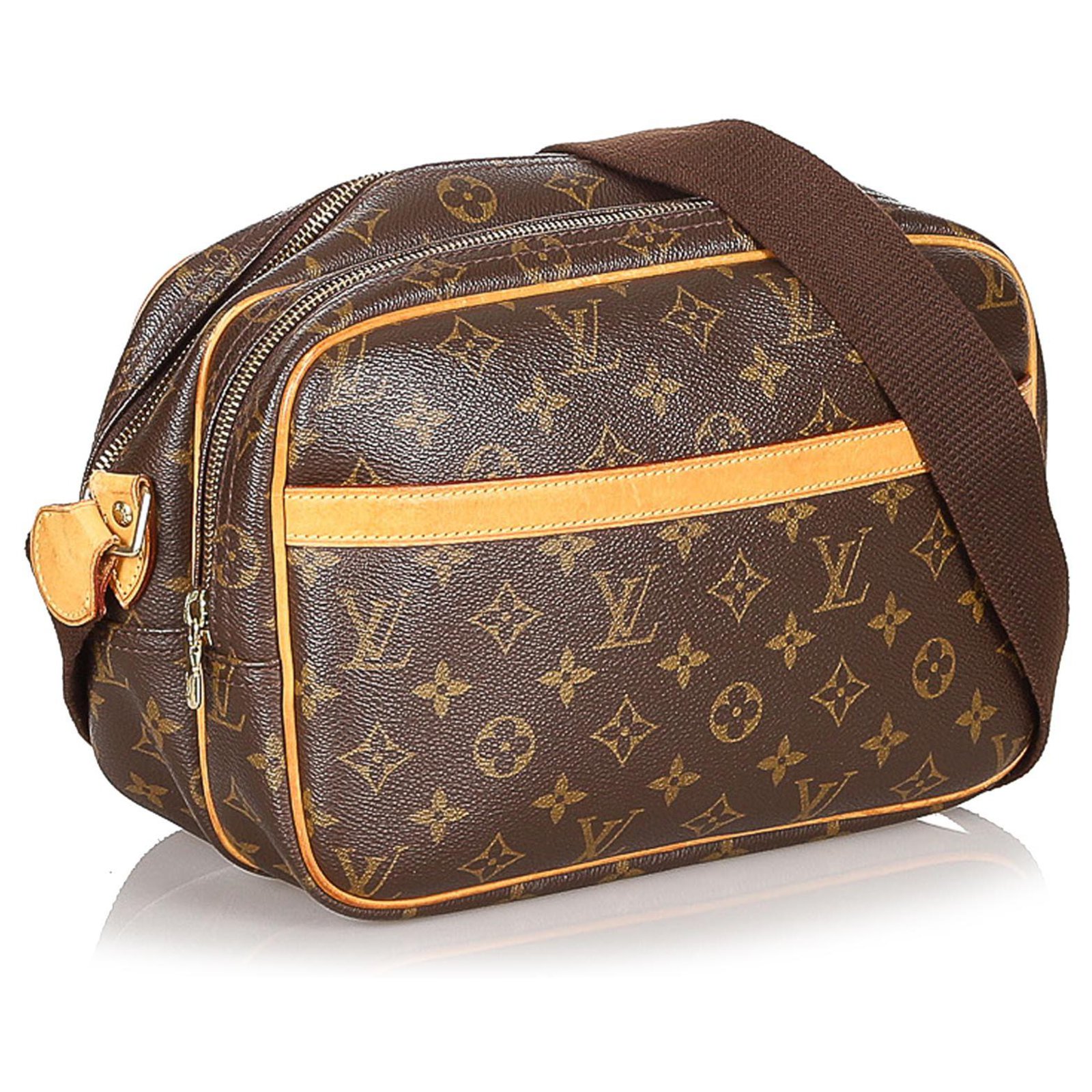 Louis Vuitton Monogram Double Compartment Leather Lined 