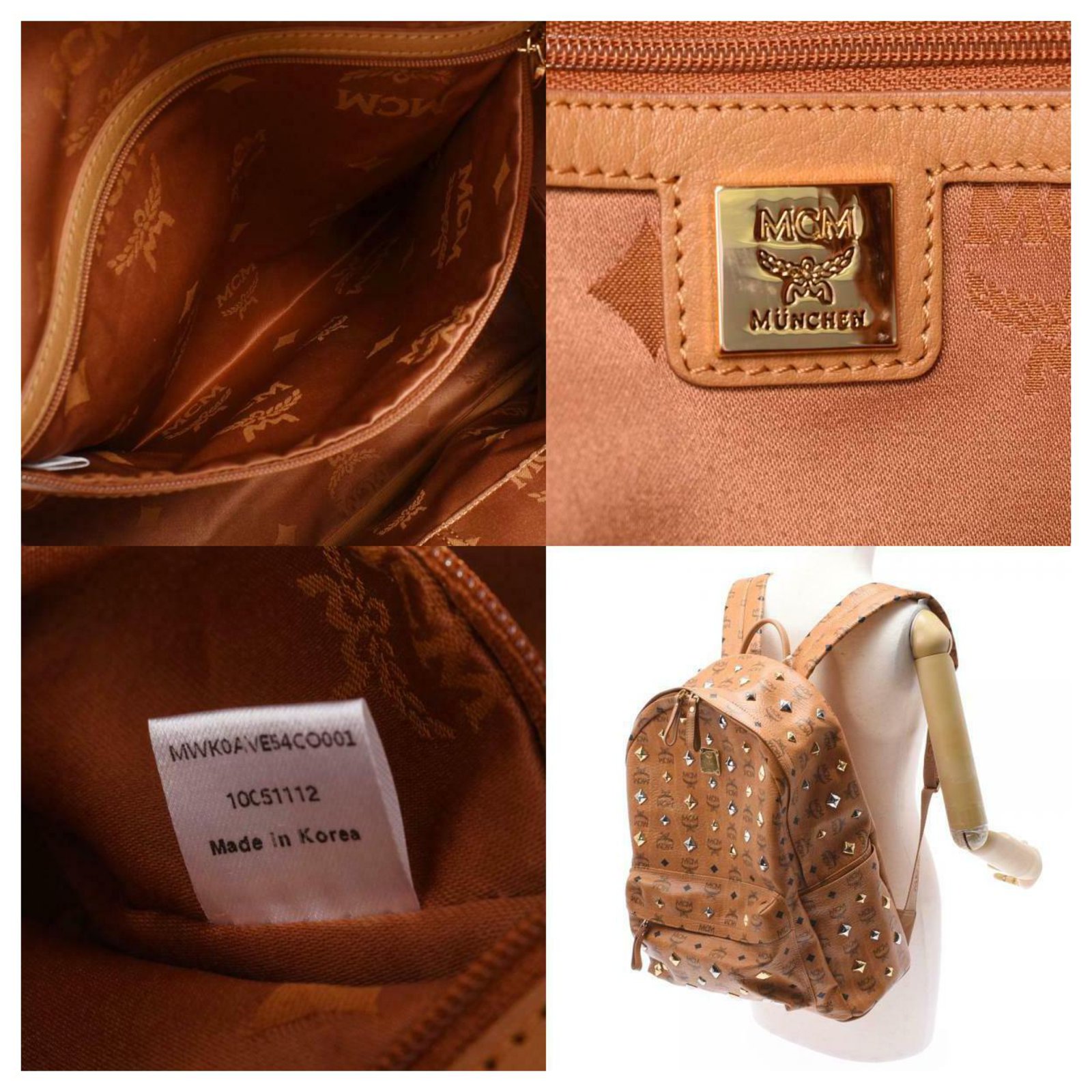 MCM Backpack Brown Cloth ref.317010 - Joli Closet