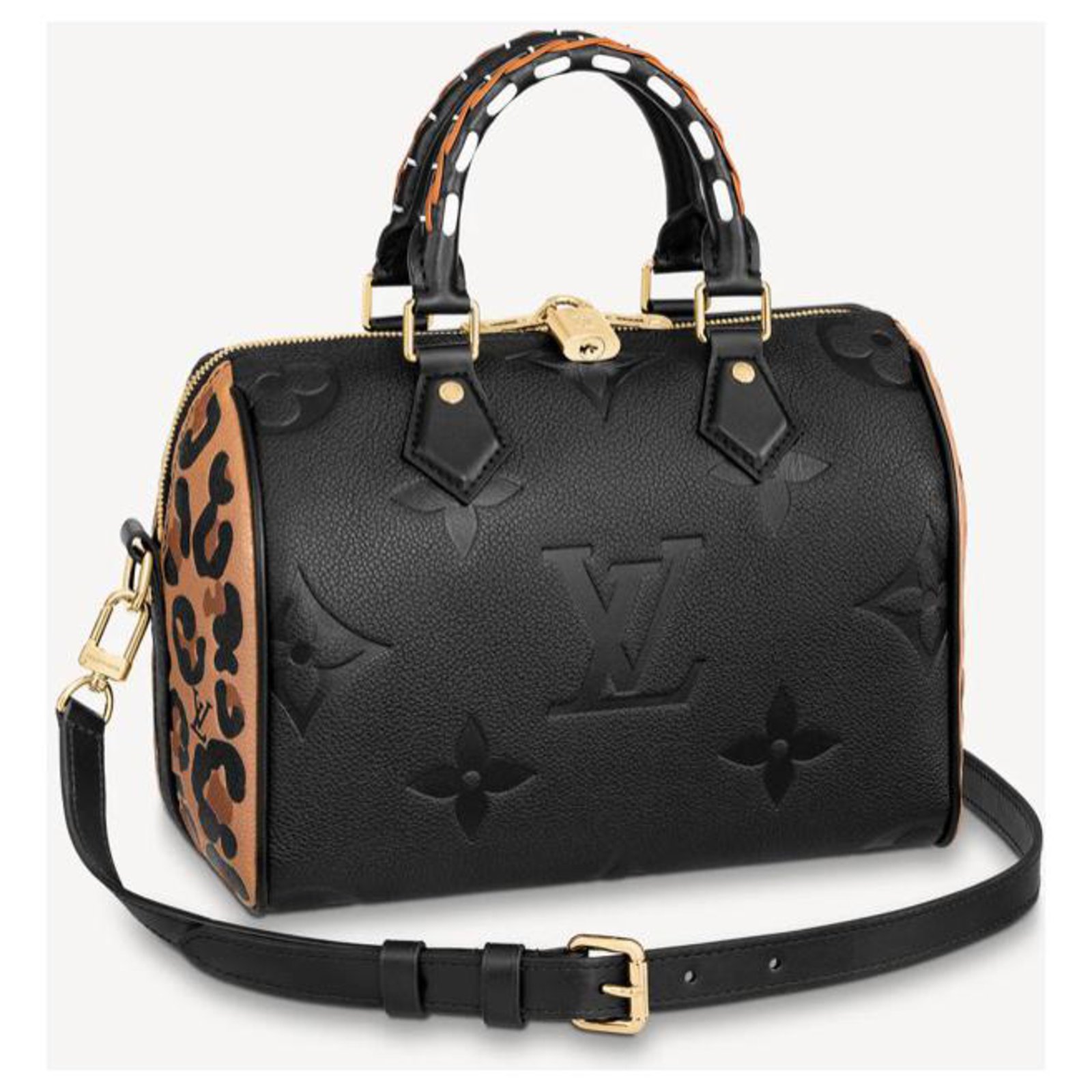 Louis Vuitton LV Speedy Wild at Heart Black Leather ref.318321 - Joli Closet