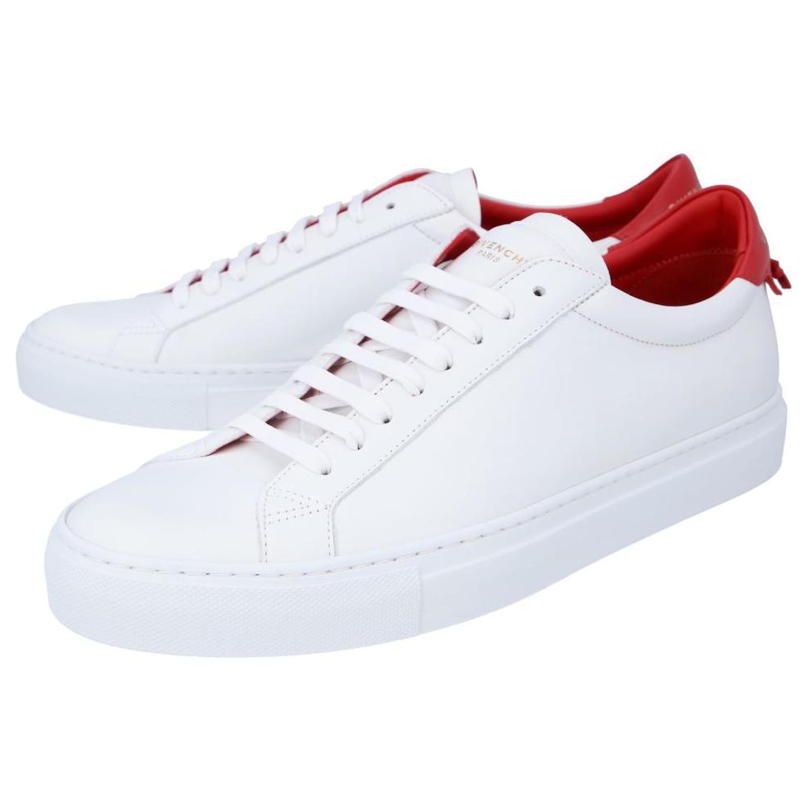 givenchy urban street white leather sneakers