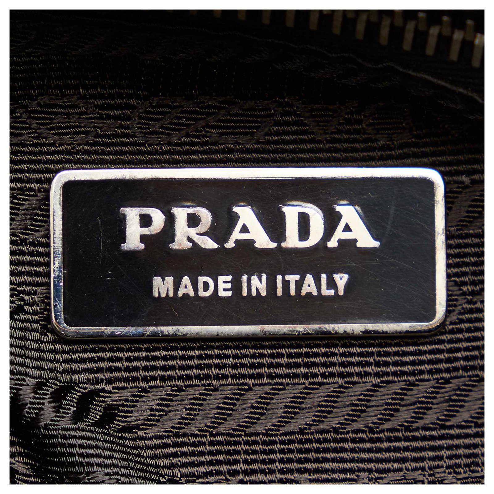 Prada Black Tessuto Tote Bag Leather Pony-style calfskin Nylon Cloth  ref.597781 - Joli Closet