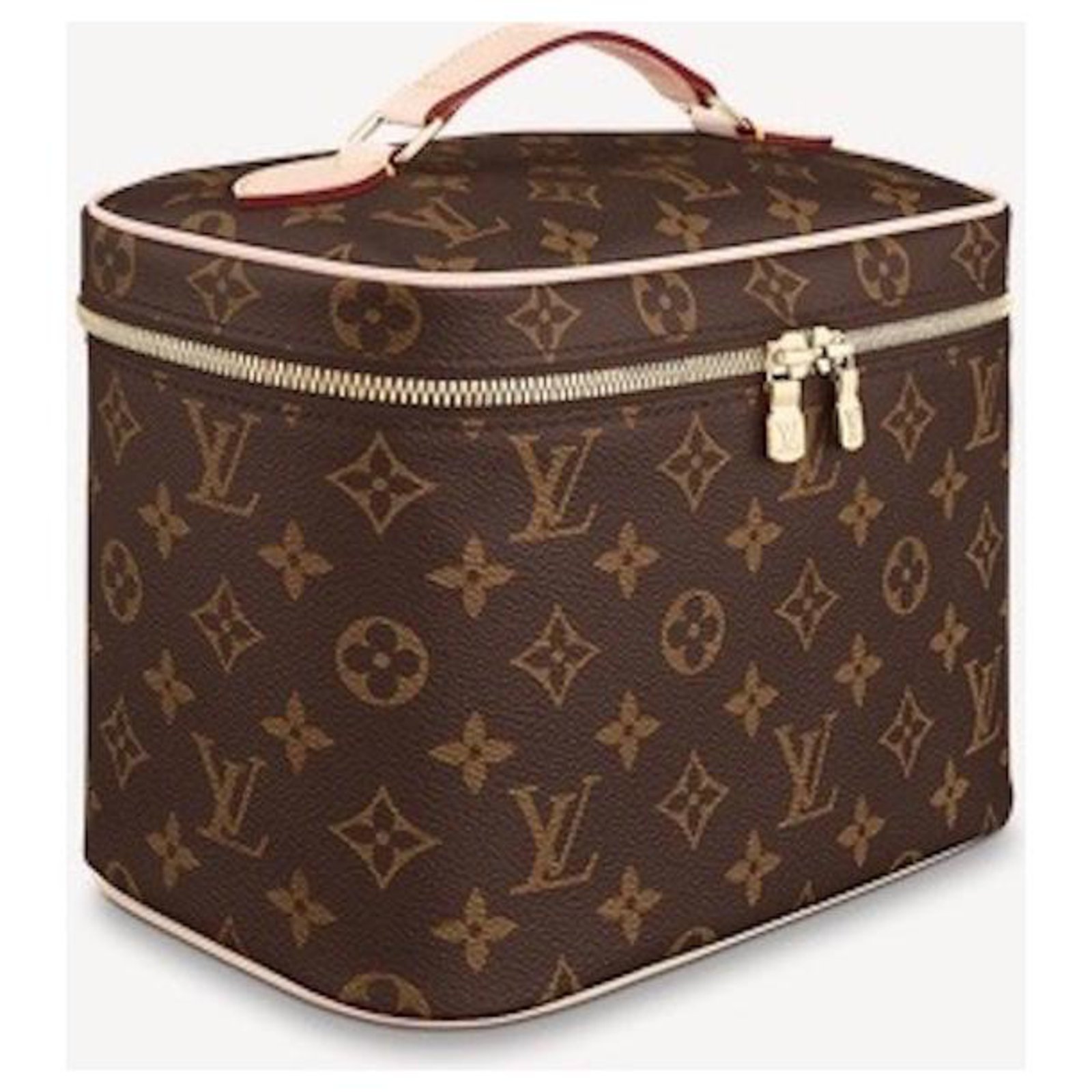 Louis Vuitton Vanity-case Brown Light brown Cloth ref.57803 - Joli