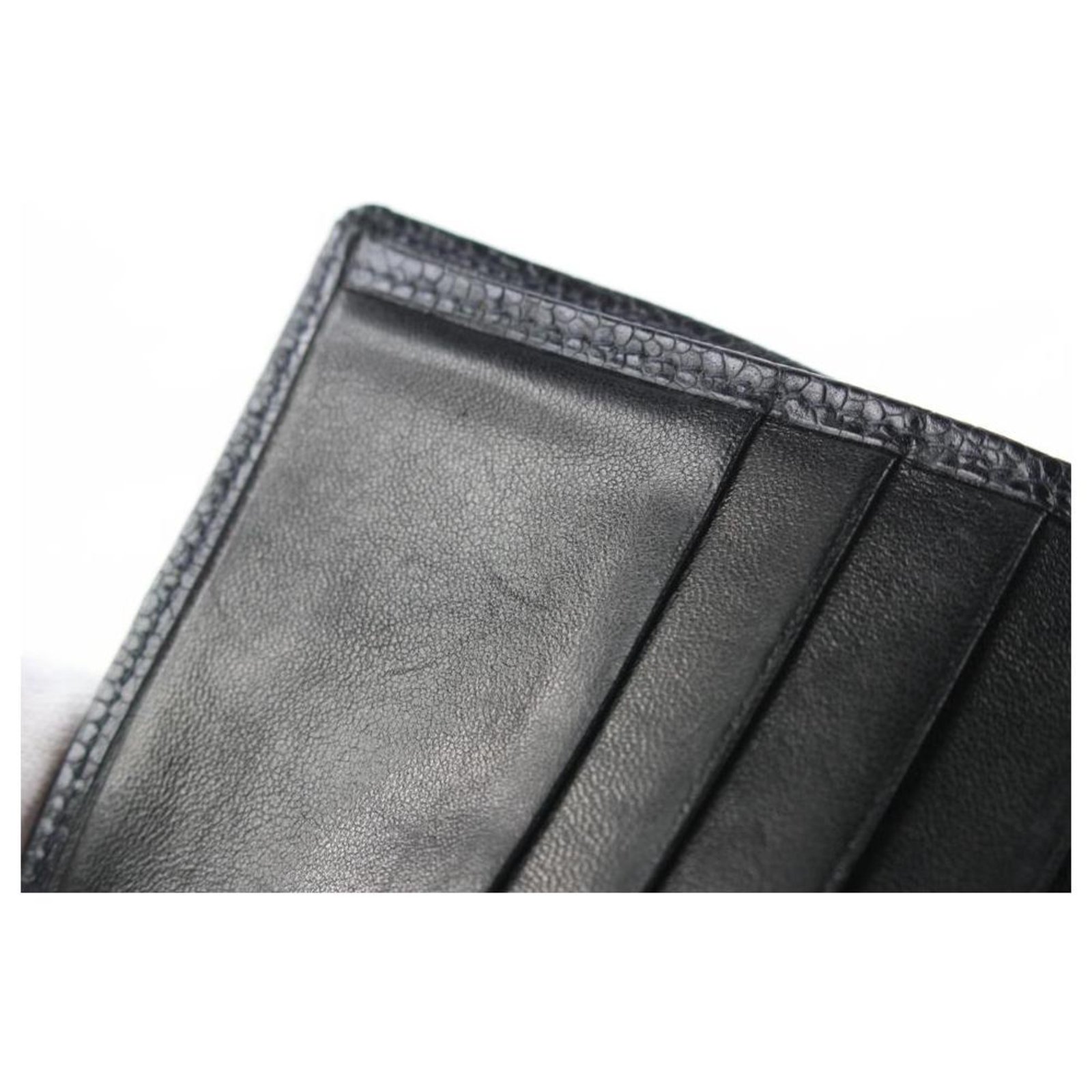 Chanel Black Quilted Caviar Leather Bifold Men's Wallet ref.318983 - Joli  Closet
