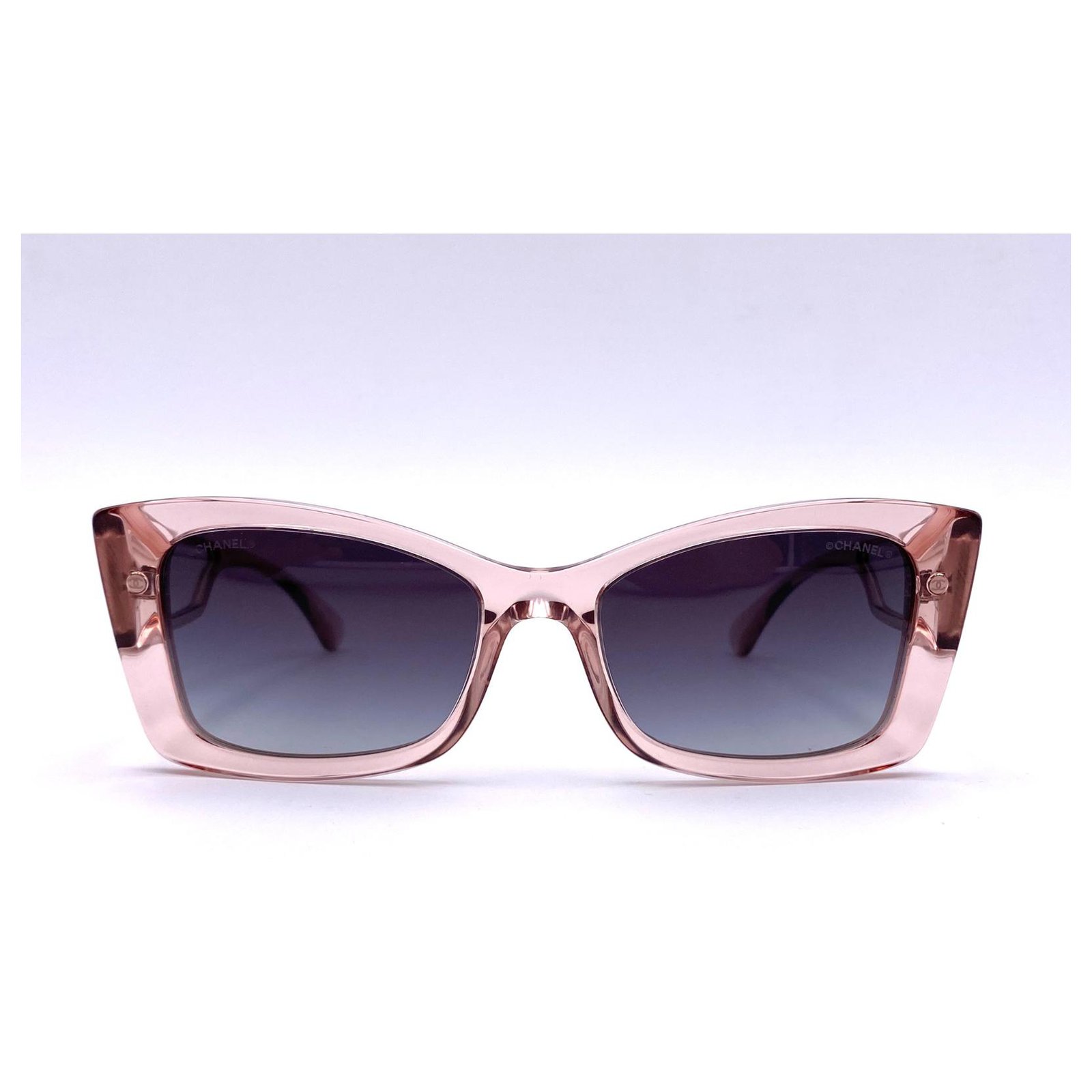 Chanel Pink Gradient Tint CC 4017D Square Sunglasses Chanel  TLC