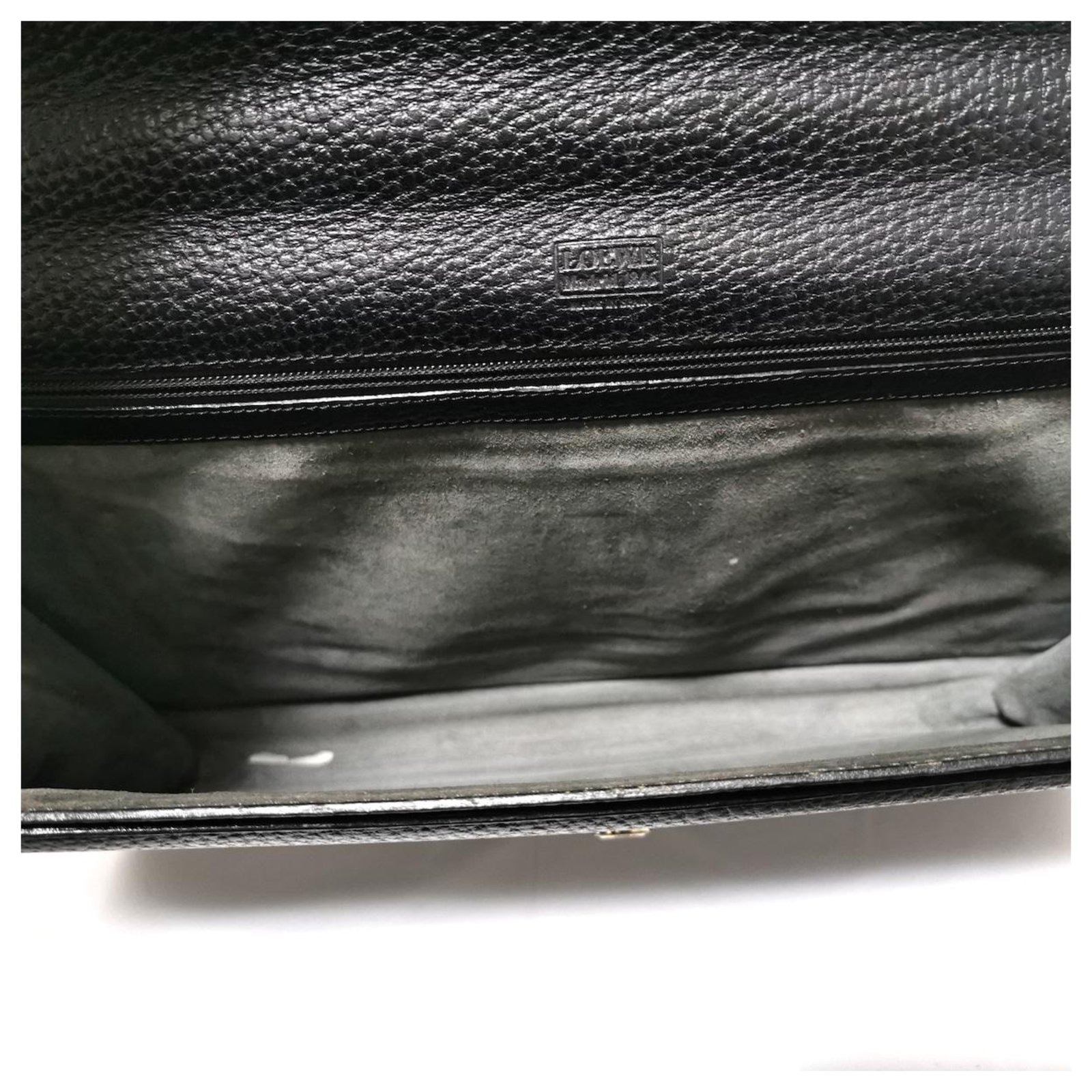 Loewe Briefcase Black Leather ref.319923 - Joli Closet