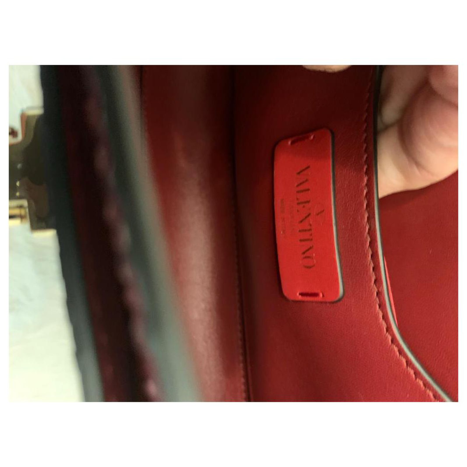 Valentino Handbags Red Exotic leather ref.320390 - Joli