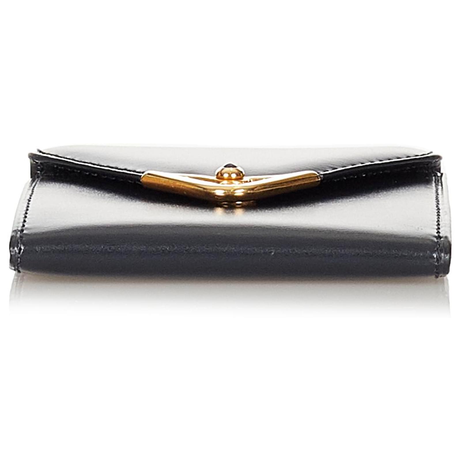 Bustina portamonete Cartier in pelle nera S De Cartier Nero Vitello simile  a un vitello ref.321162 - Joli Closet