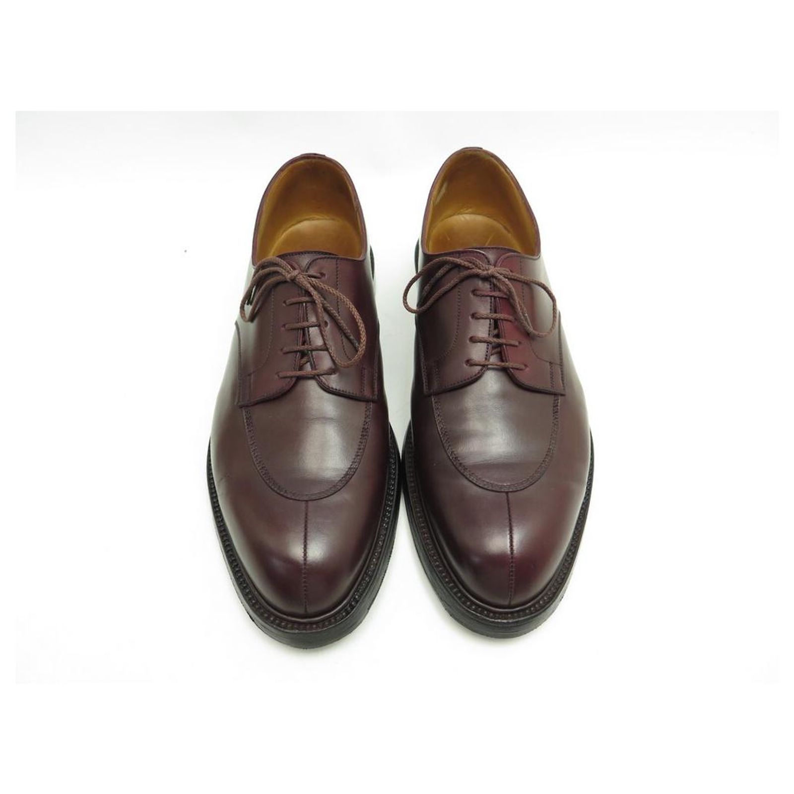 JM Weston 598 Demi-Chasse ⁄ Half Hunt Derby In Rich Red Leather 7