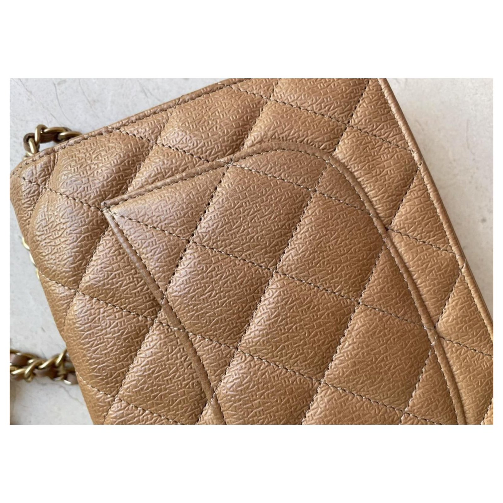Chanel Light Beige Quilted Lambskin Trendy CC WOC Wallet On Chain Gold  Hardware, 2022 Available For Immediate Sale At Sotheby's