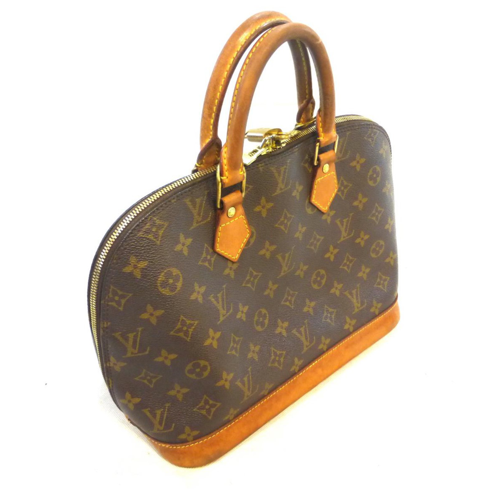 Louis Vuitton ALMA PM MONOGRAM Brown Leather ref.322250 - Joli Closet