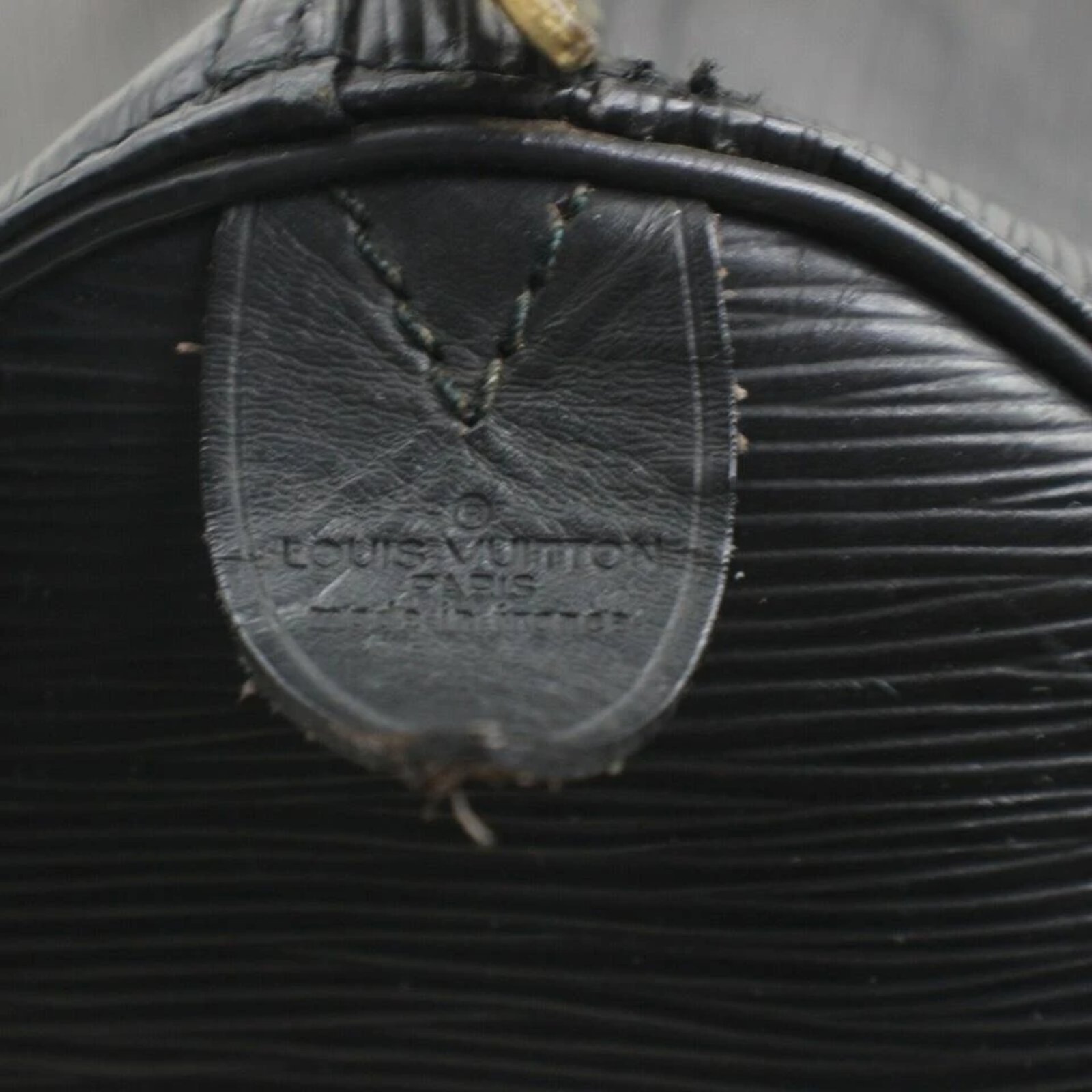 Louis Vuitton Black Epi Keepall 45 Noir Duffle Boston 211695
