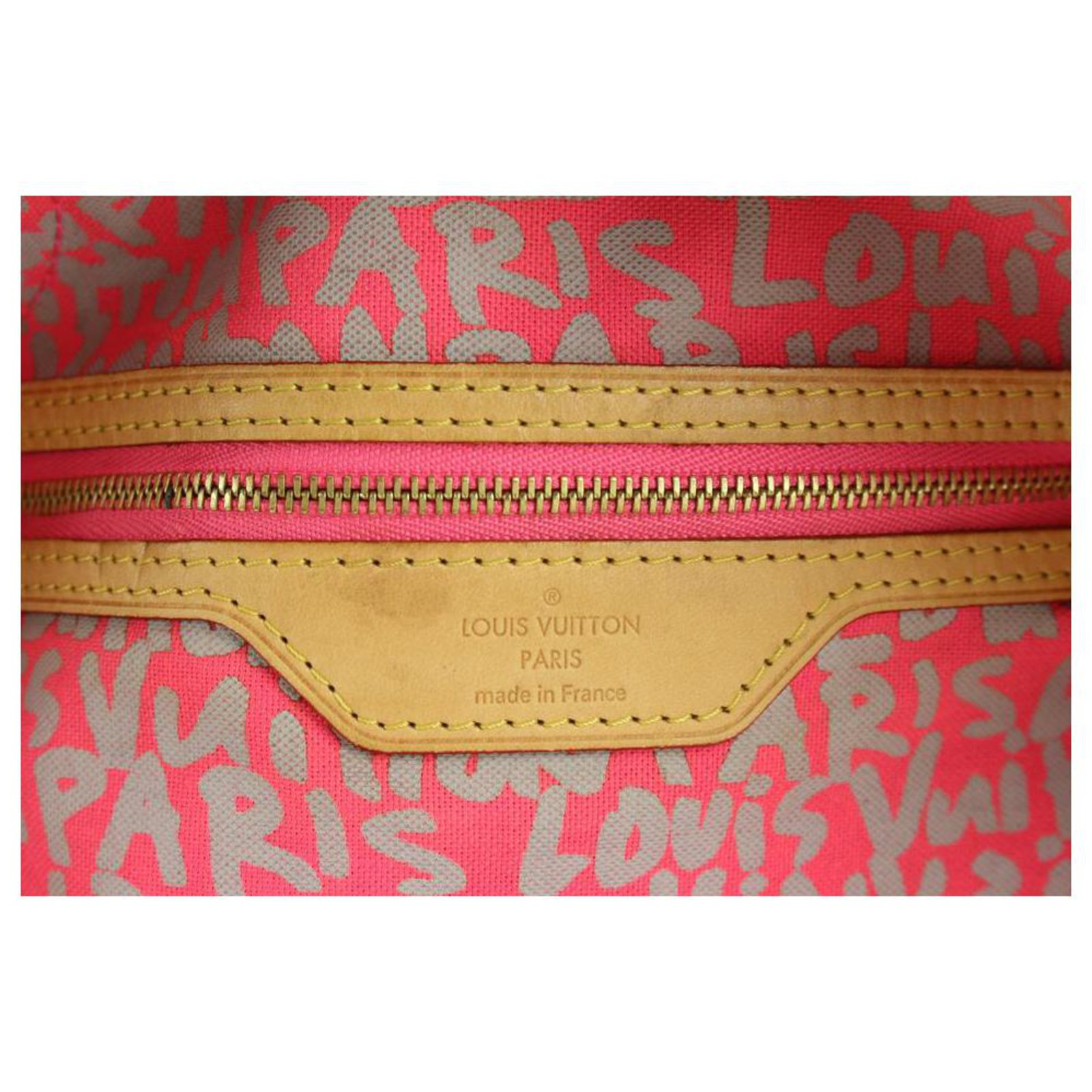 Louis Vuitton Stephen Sprouse Pink Graffiti Monogram Neverfull GM Tote Bag