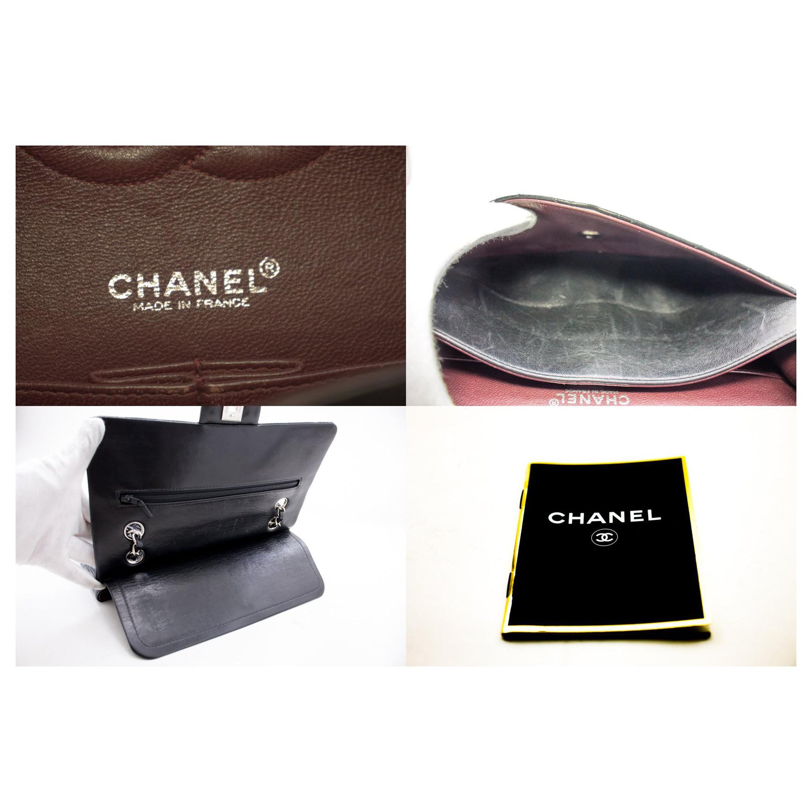 2.55 Chanel 2-55 money Silvery Golden Leather ref.269443 - Joli Closet